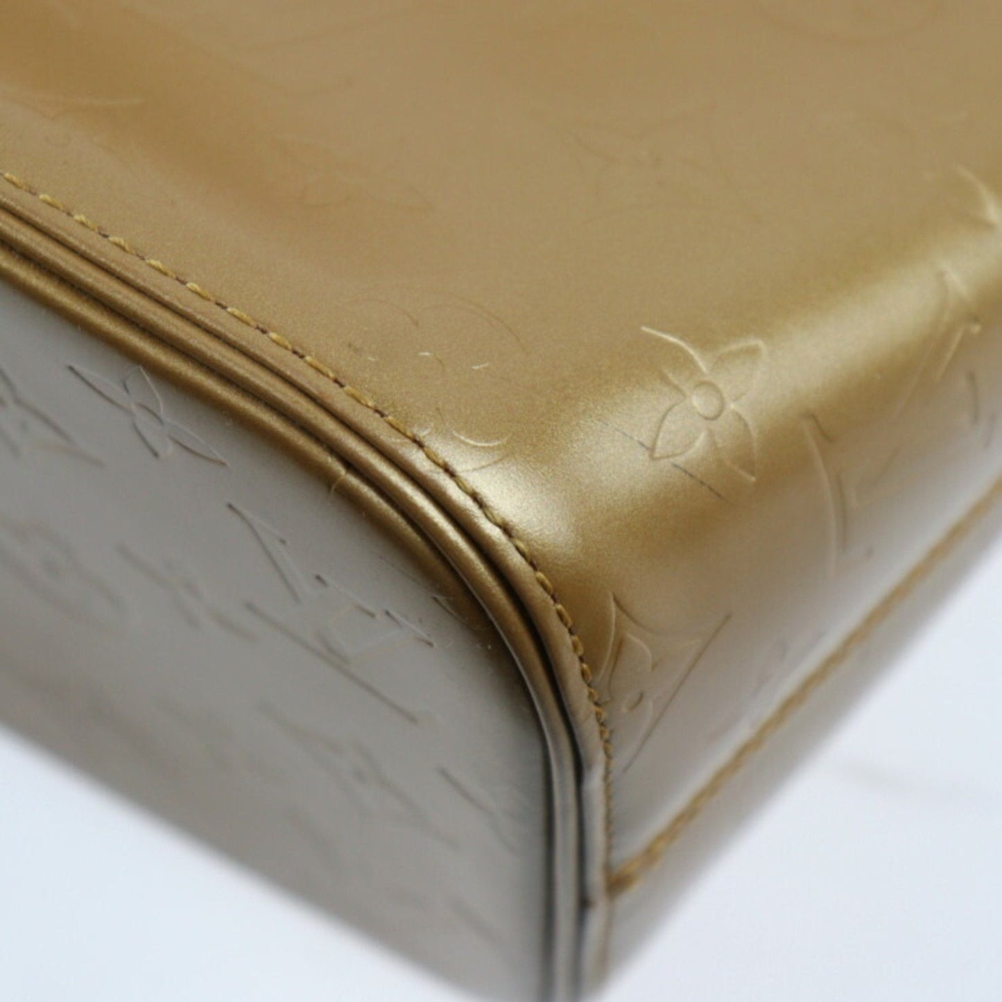 LOUIS VUITTON Stockton Handbag M55117 Monogram Matt Umbre Gold Series Silver Hardware Shoulder Bag Tote