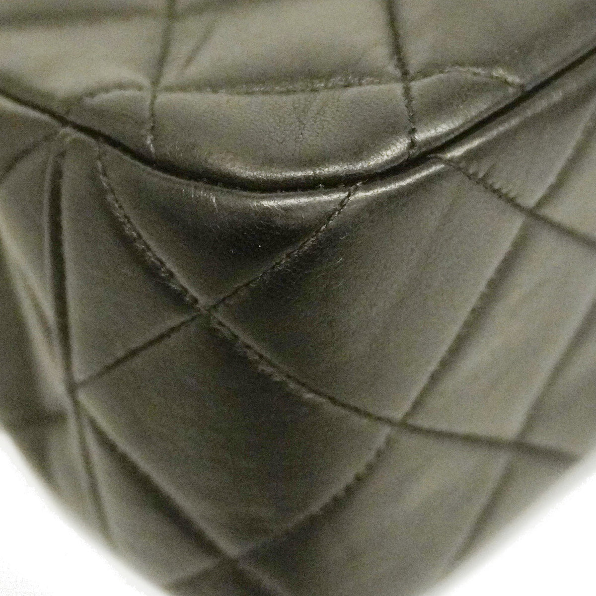ChanelAuth  Matelasse Lambskin Women's Leather HandBag Black