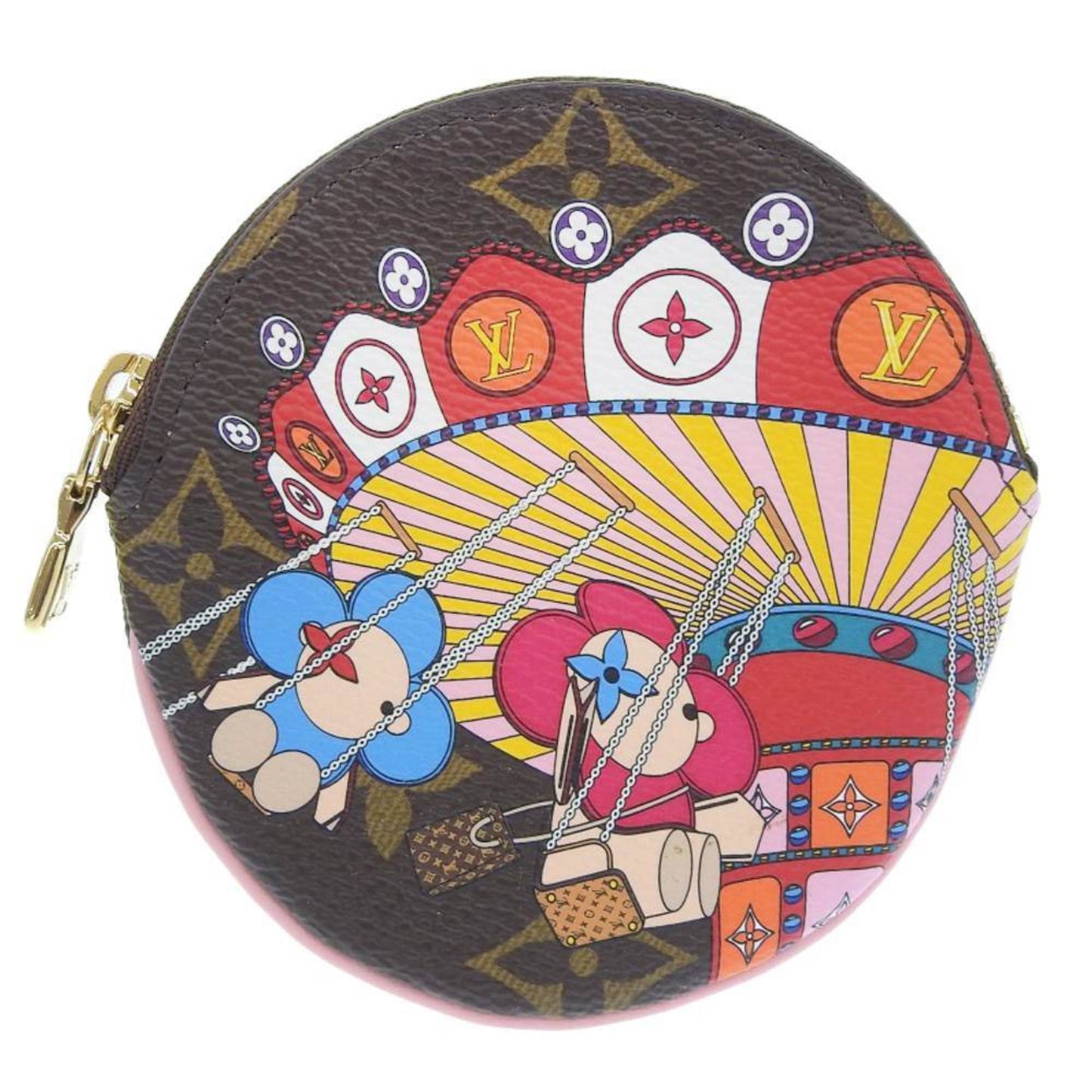 LOUIS VUITTON Monogram Portomone Ron Vivienne Coin Purse Aerial Trapeze Day Limited M69757