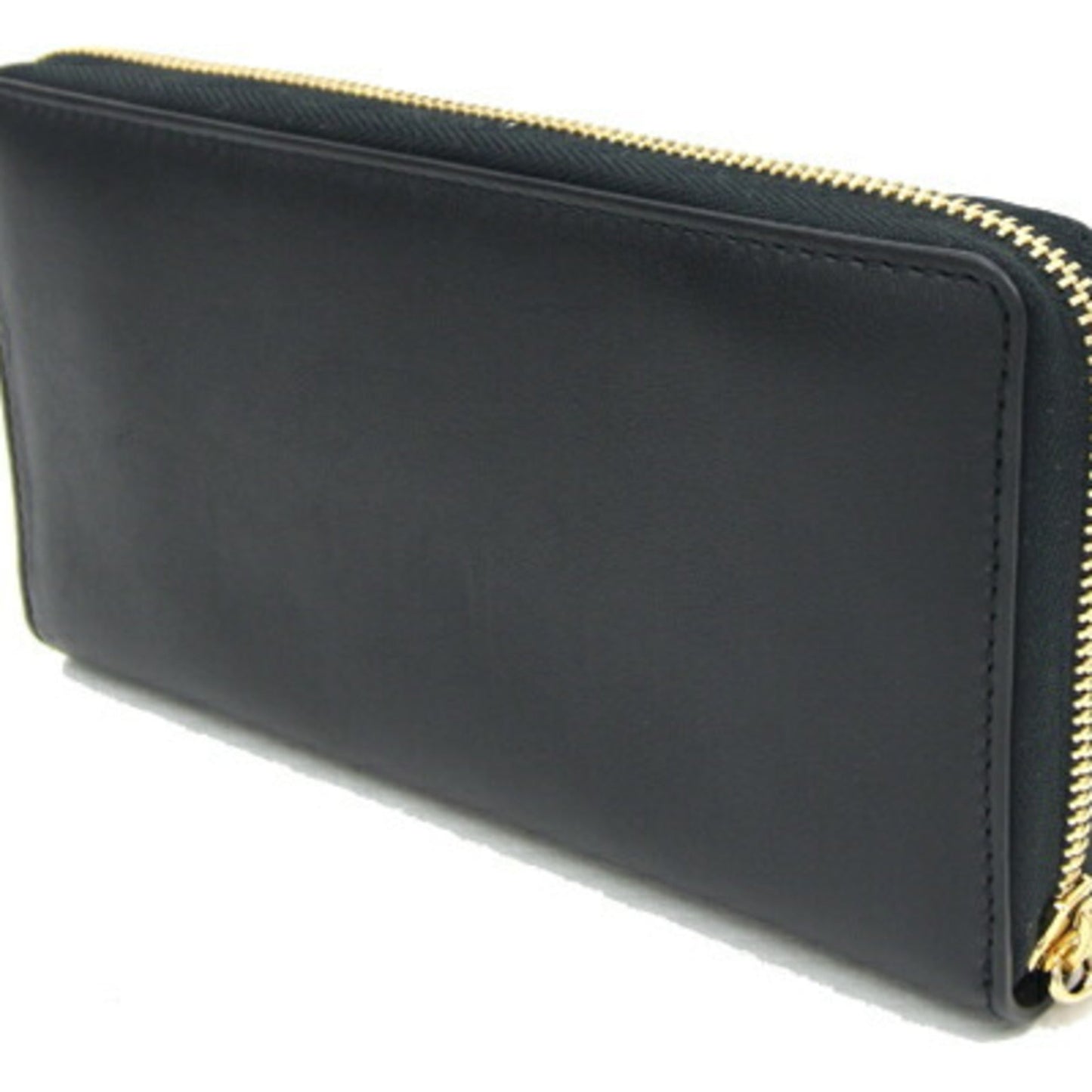 Gucci Black Ivory Leather Long Wallet (Bi-Fold)