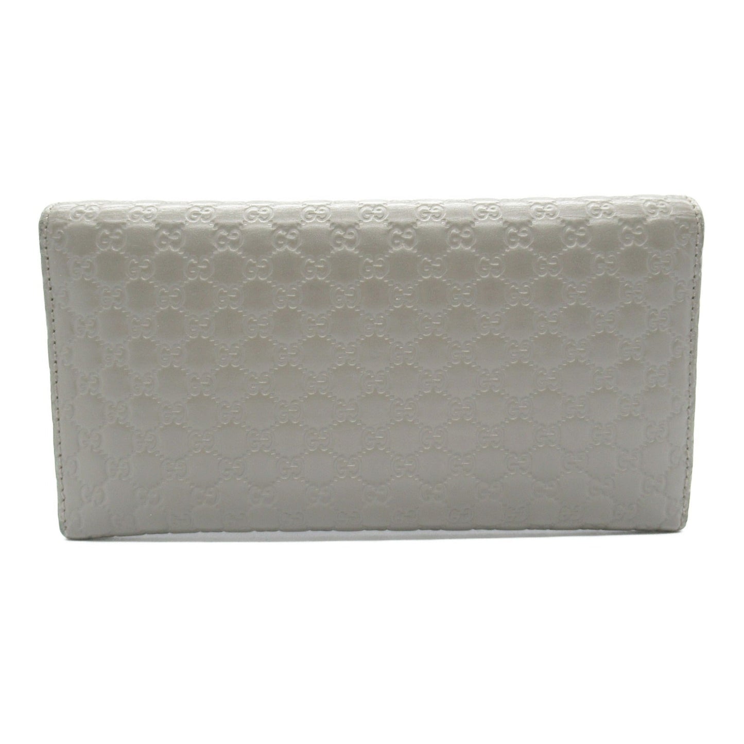 Gucci Gray Leather Long Wallet (Bi-Fold)