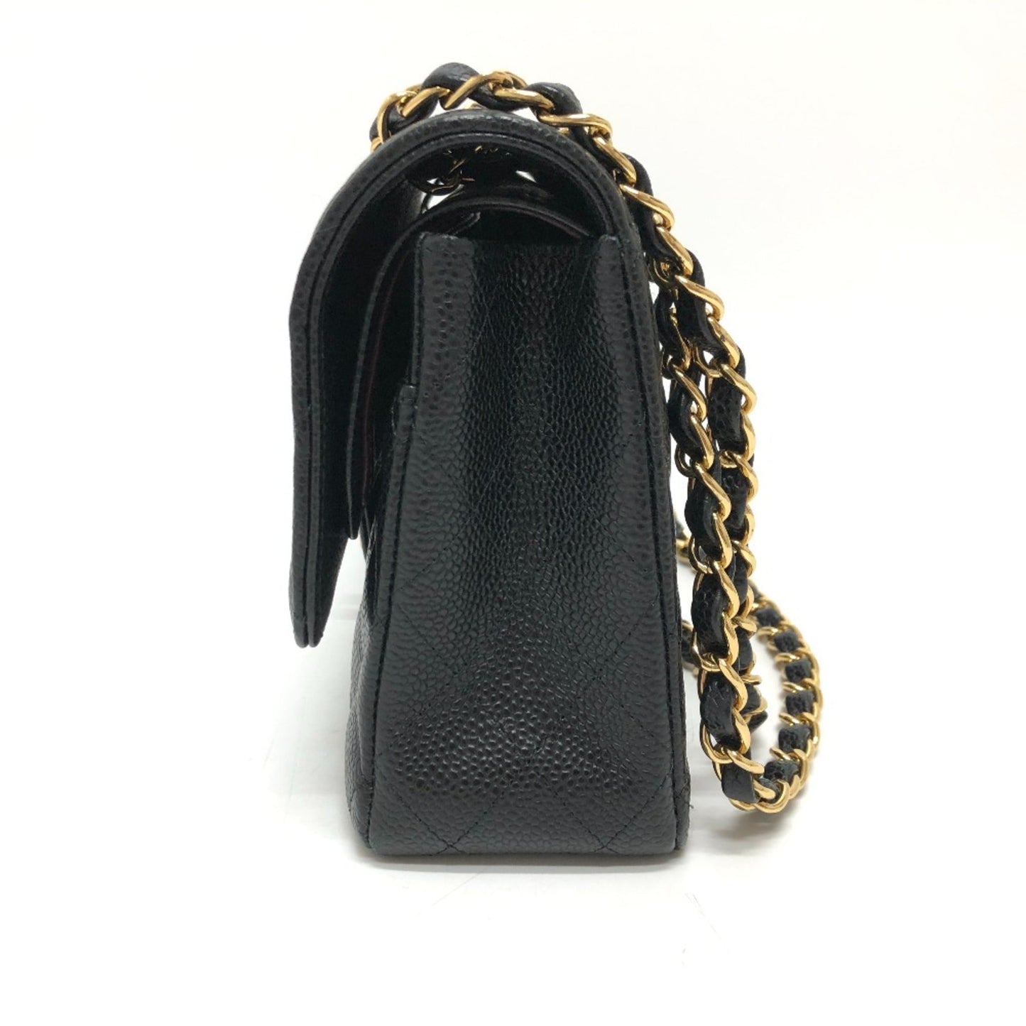 Chanel A01112 CC Mark Double Chain Shoulder Crossbody Shoulder Bag GHardware Black GoldHardware