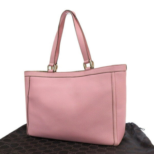 GUCCI Leather Tote Bag Hawaii Limited 147651 Pink Ladies