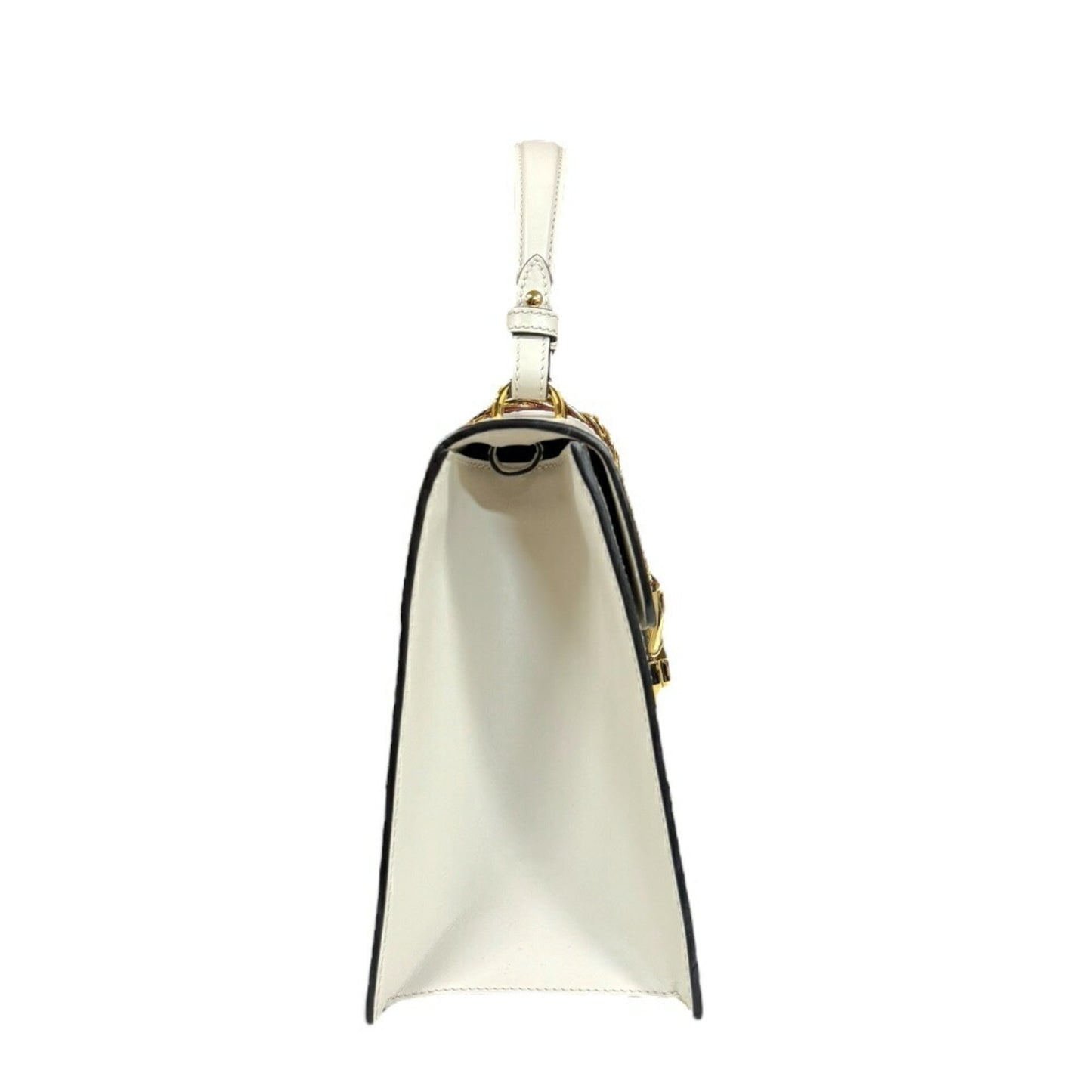 Gucci White Leather Shoulder Bag
