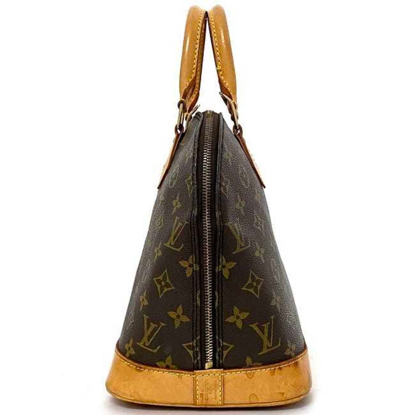 LOUIS VUITTON Handbag Alma PM Brown Beige Gold Monogram M51130 Canvas Nume VI0927