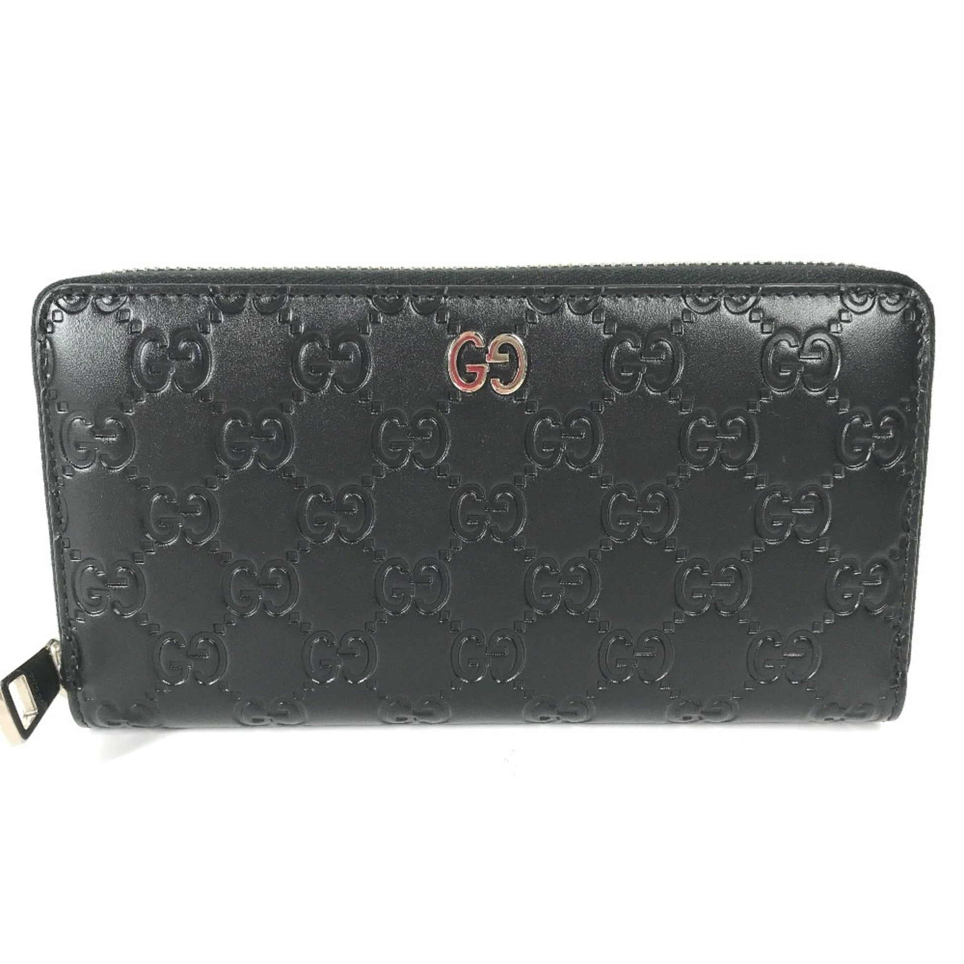 Gucci Black Leather Long Wallet (Bi-Fold) ()