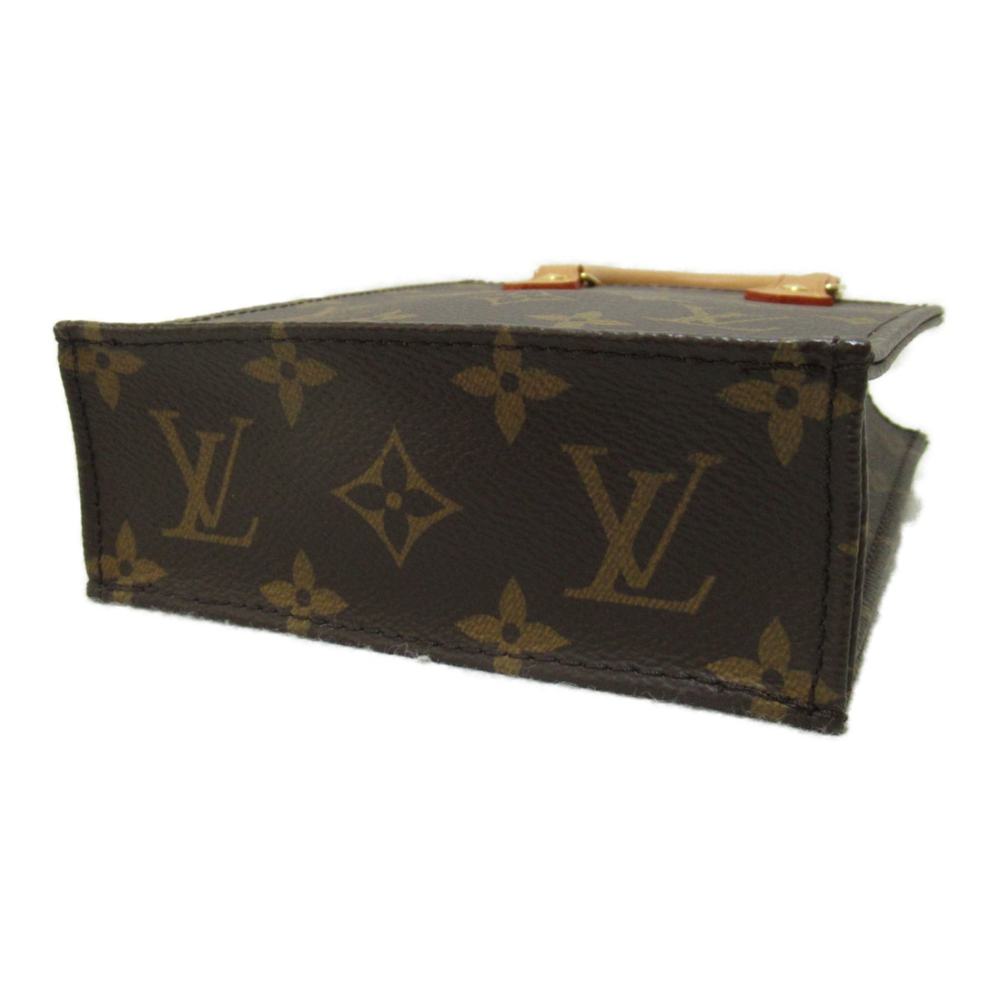 LOUIS VUITTON Petit Sac Plat Shoulder Bag Brown Monogram PVC coated canvas M81295