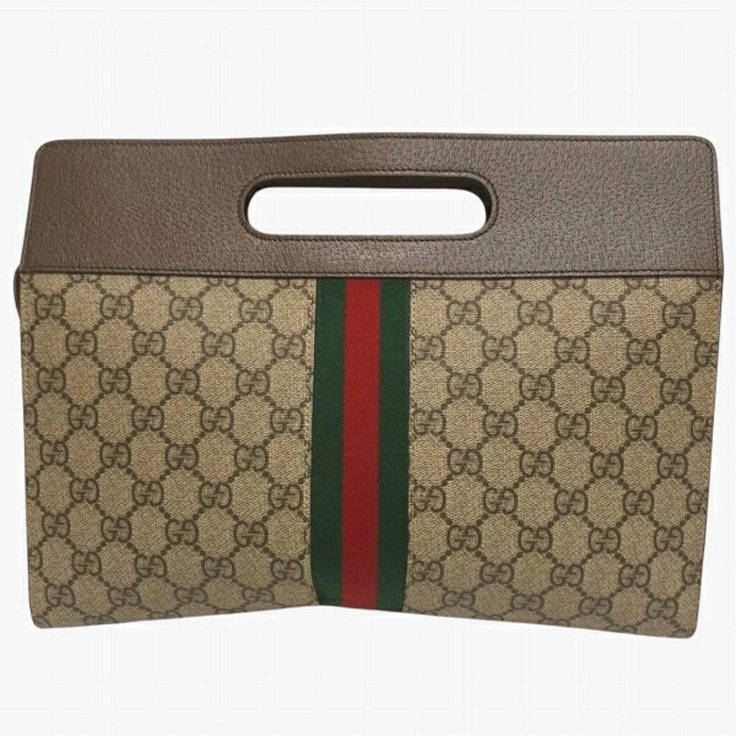 Gucci Brown Gg Supreme Leather Handbag