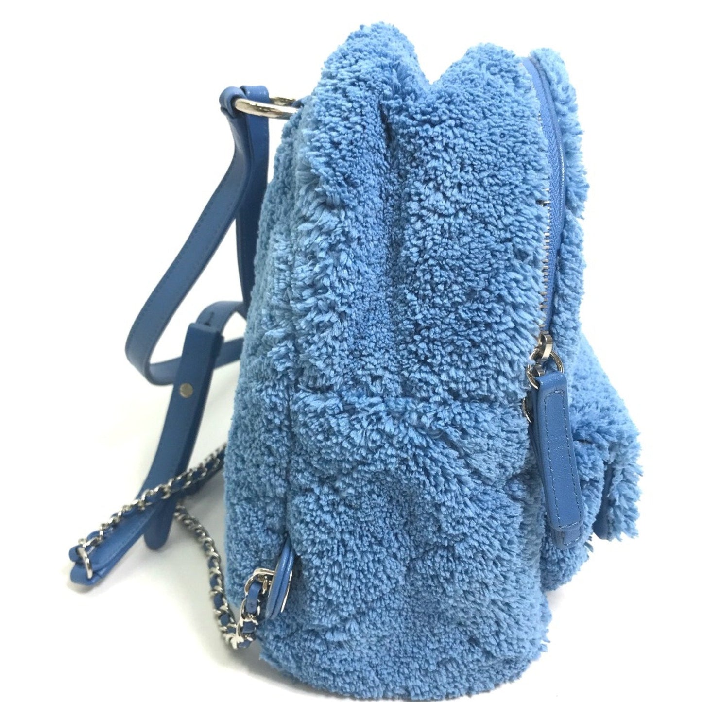 Chanel AS0604 Backpack pile bag mini Backpack blue SilverHardware