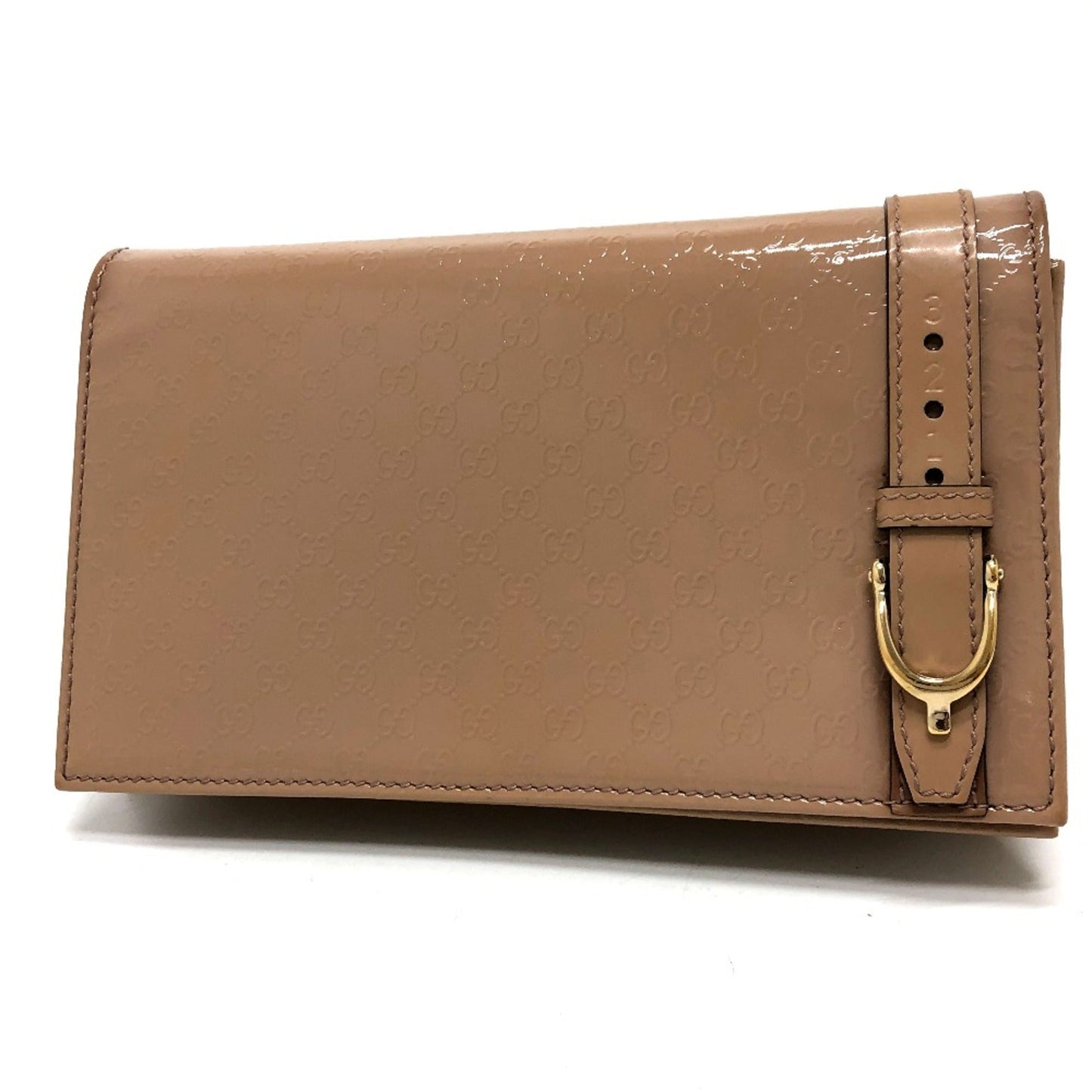 Gucci Beige Patent Leather Shoulder Bag ()