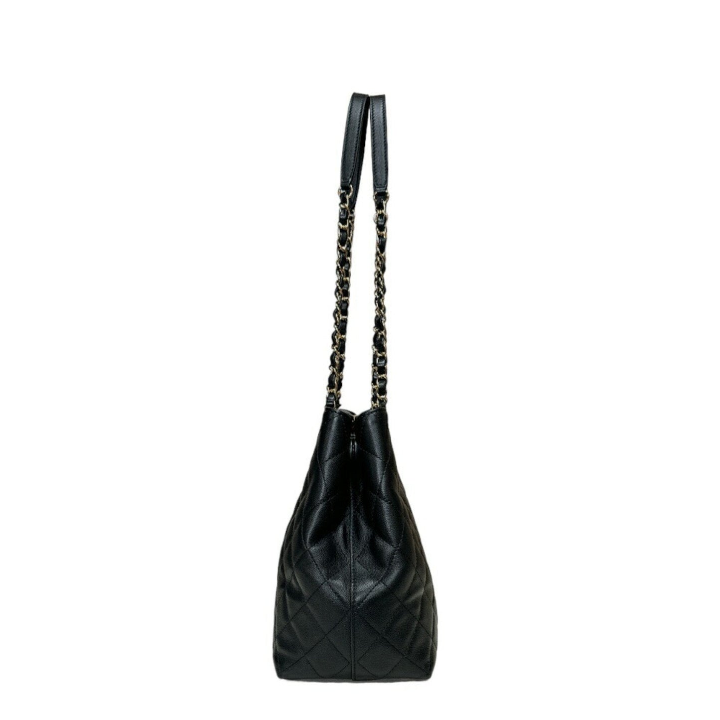 Chanel Matelasse Shoulder Bag Caviar Skin AS3953 Black Women's CHANEL Chain