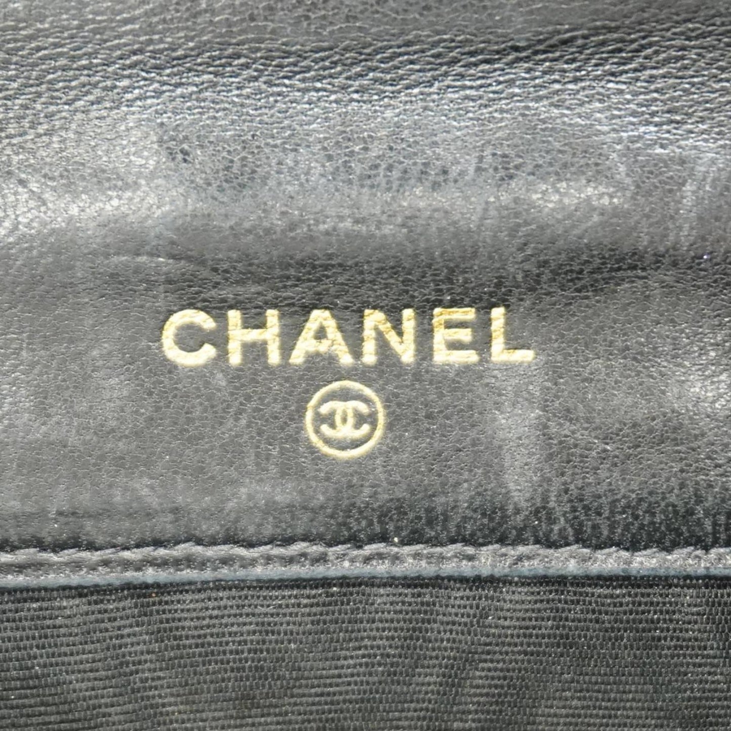 chanel wallet lambskin black ladies