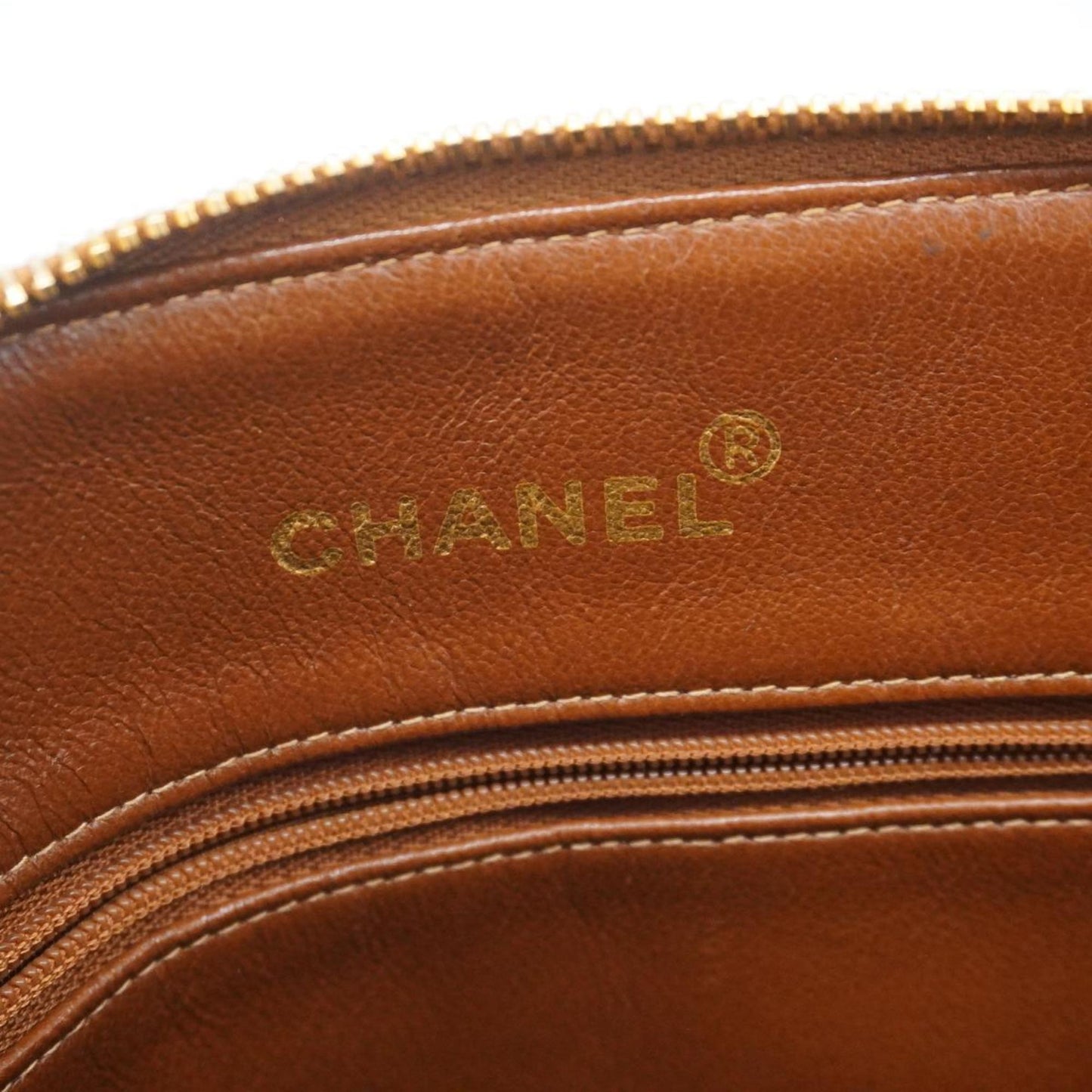 Chanel Shoulder Bag Matelasse Chain Lambskin Brown Women's