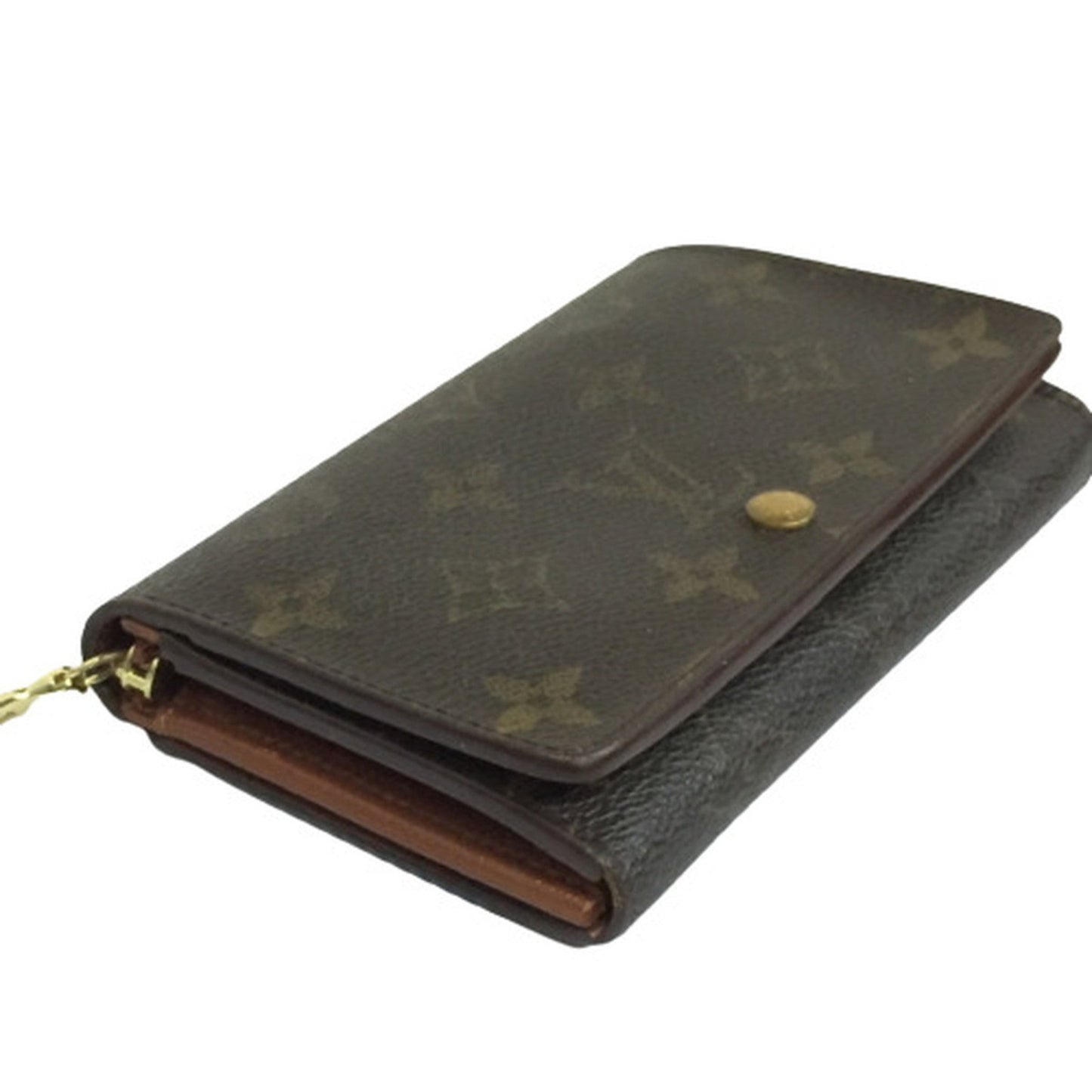LOUIS VUITTON Portomone Vietresor Monogram M61730 LV Wallet Bifold L-shaped Zipper Women's