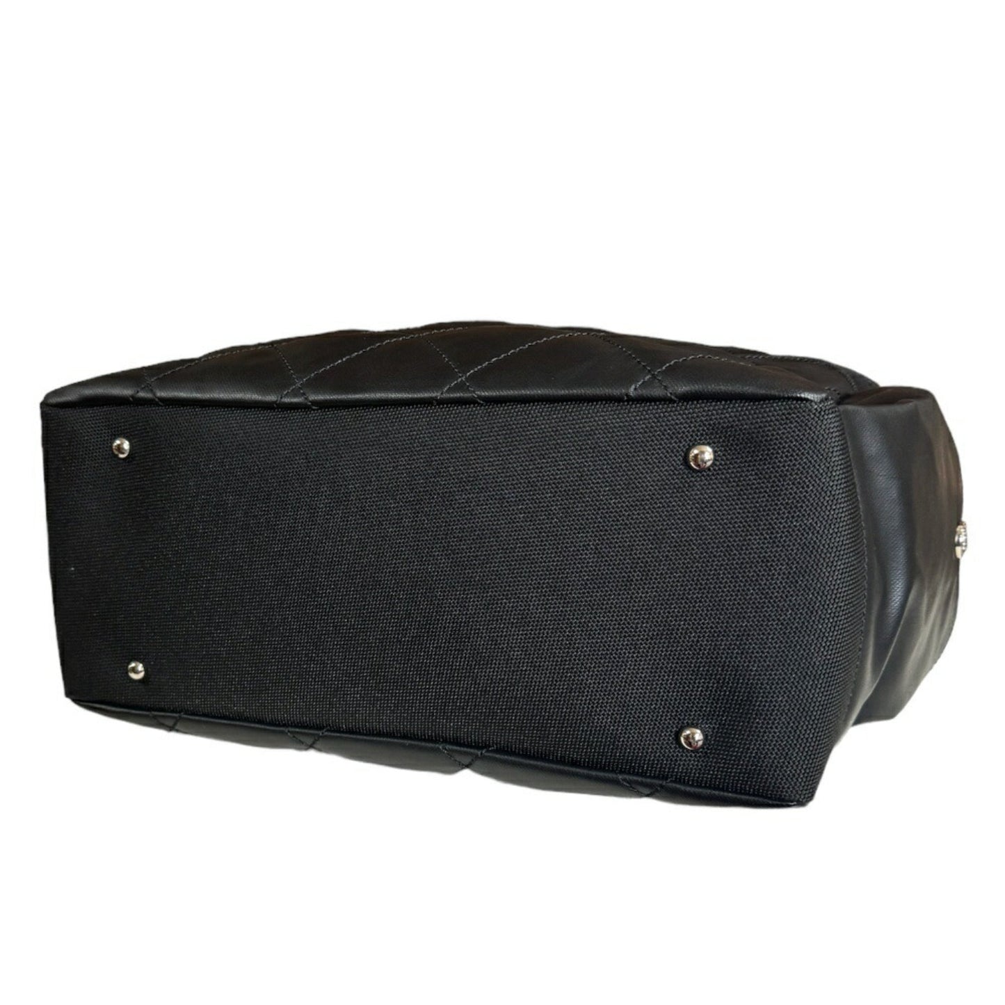 CHANEL Paris Biarritz GM Tote Bag Chanel Coated Canvas A34210 Black Women's