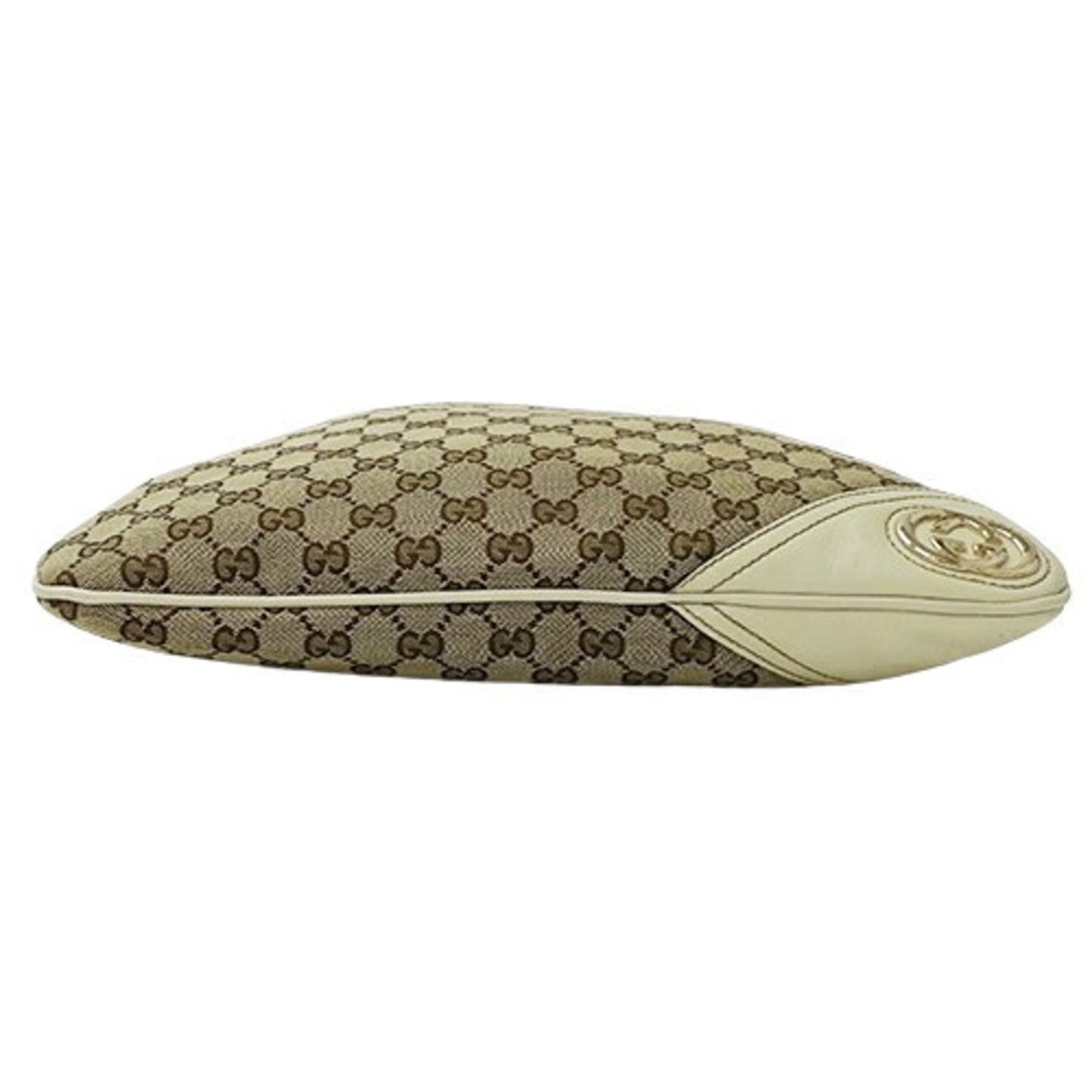 Gucci Beige White Gg Canvas Shoulder Bag