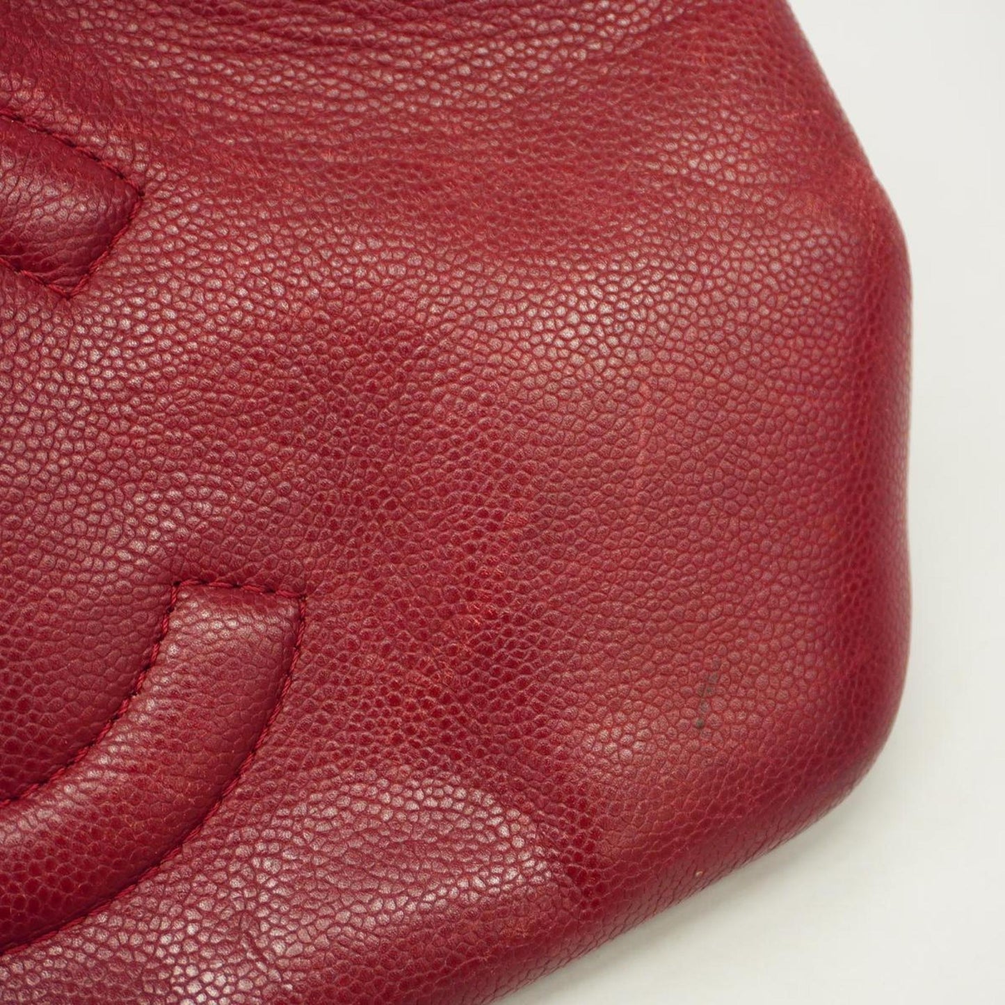 Chanel Shoulder Bag, Matelasse, Chain Shoulder, Caviar Skin, Bordeaux, Women's