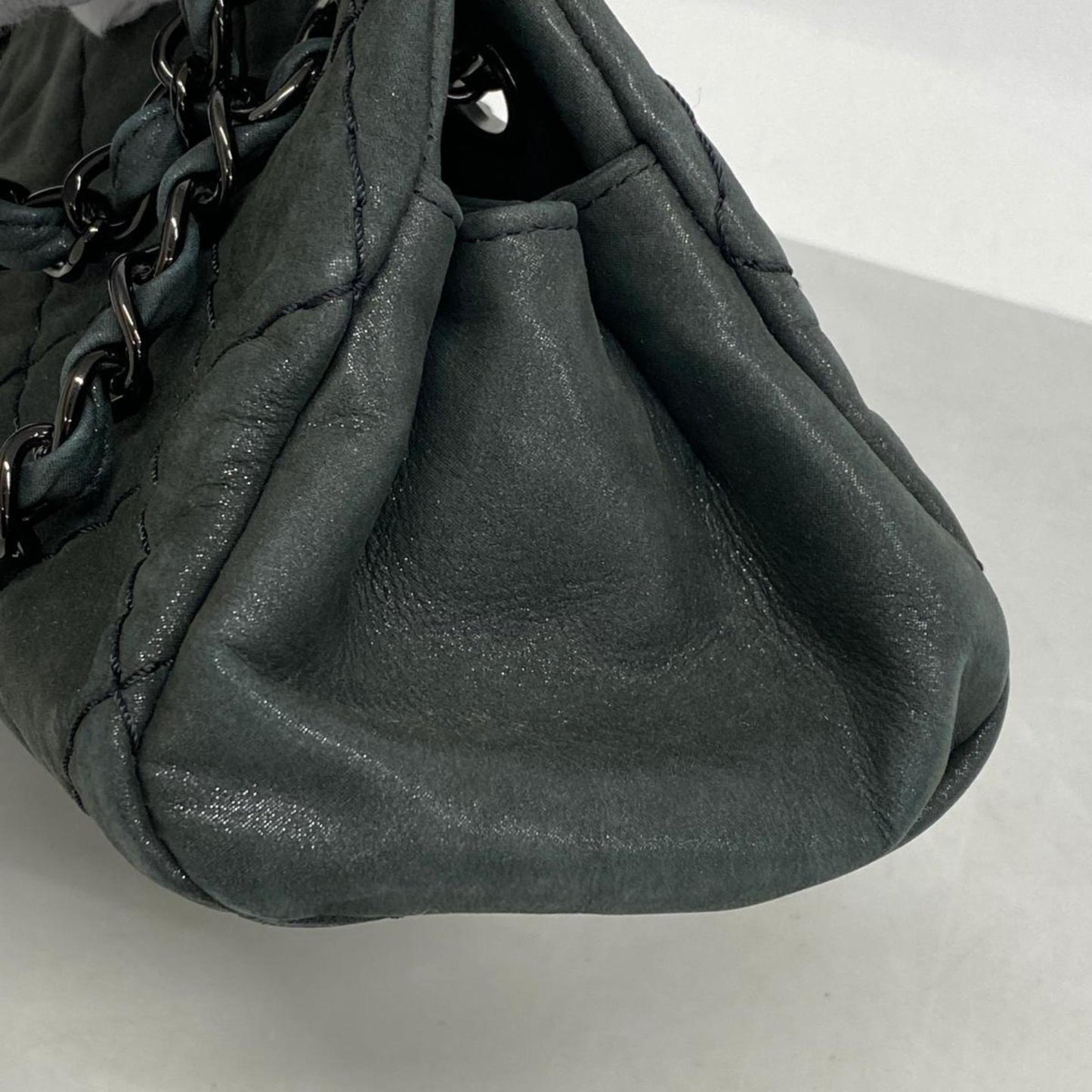Chanel Shoulder Bag Matelasse Chain Leather Black Women's