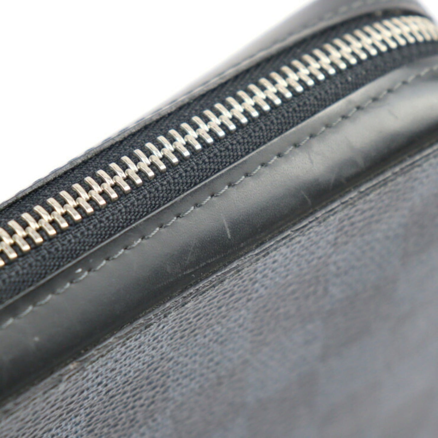 LOUIS VUITTON Zippy XL Damier Ecobalt Long Wallet N41590 PVC Leather Navy Silver Hardware Round Zipper Travel Case Handbag Vuitton