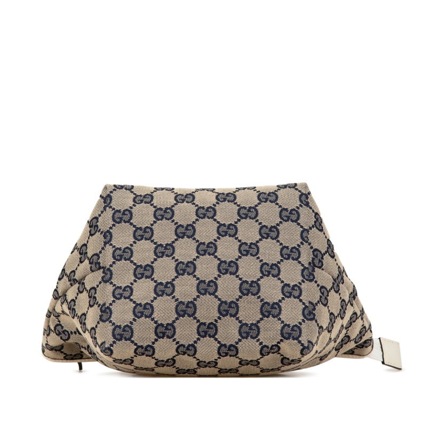 Gucci Gg Canvas Navy Canvas Leather Handbag