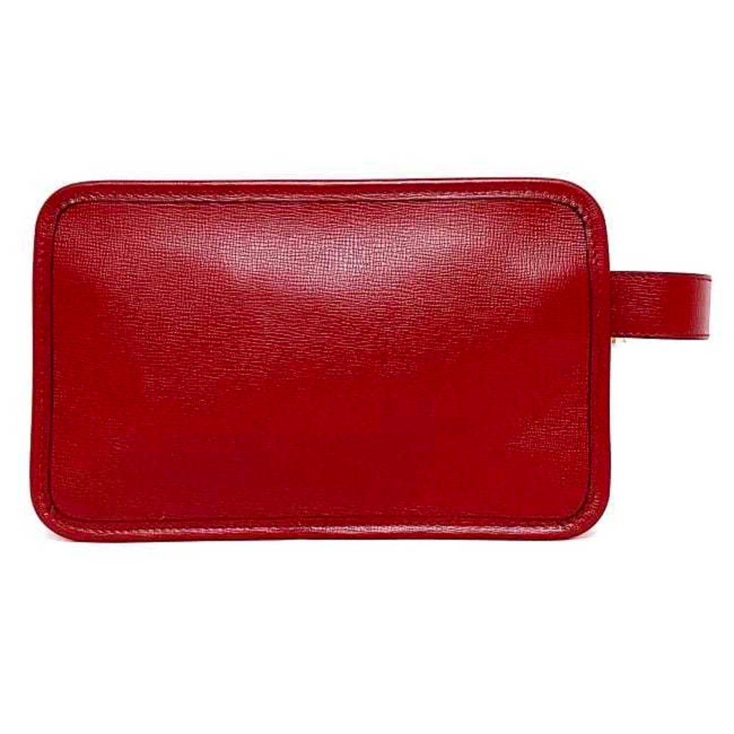 Gucci Red Color Leather Clutch Bag Handbag