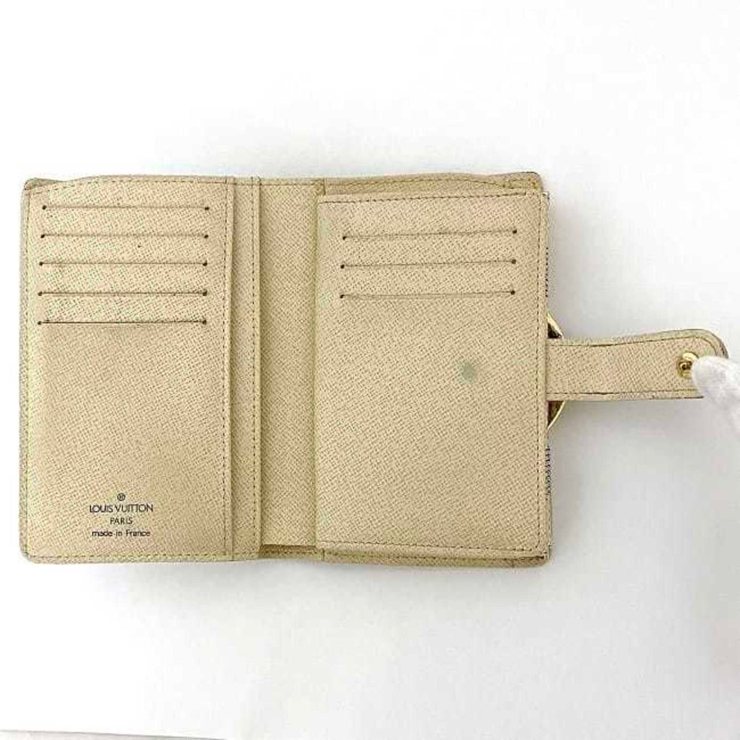 LOUIS VUITTON Wallet Portefeuille Viennois Gray White Damier Azur N61676 Bifold Canvas GP MI3047  Folding Gamaguchi