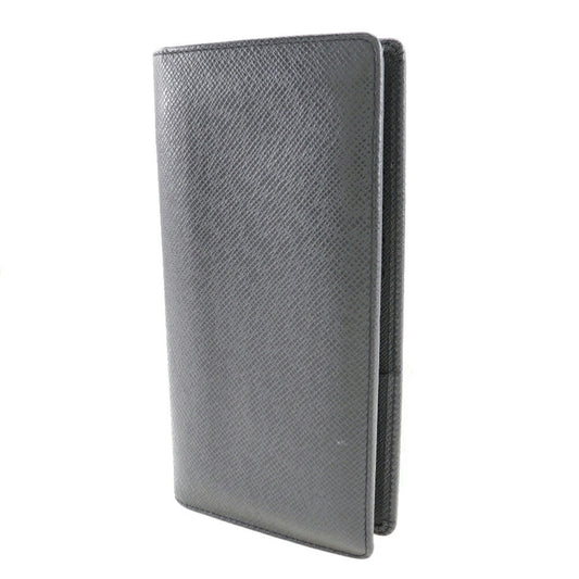 LOUIS VUITTON Portefeuille Braza Long Wallet M32572 Taiga Ardoise France Year 2011 Black SP0141 Open Portefeiulle braza Men's