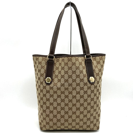 Gucci Brown Gg Canvas Tote Bag ()