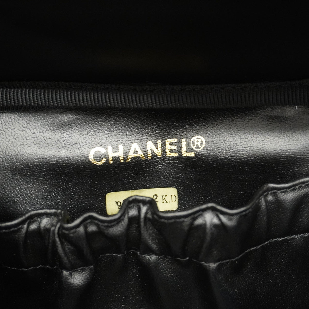 ChanelAuth  Vanity Bag Women's Caviar Leather Vanity Bag Black