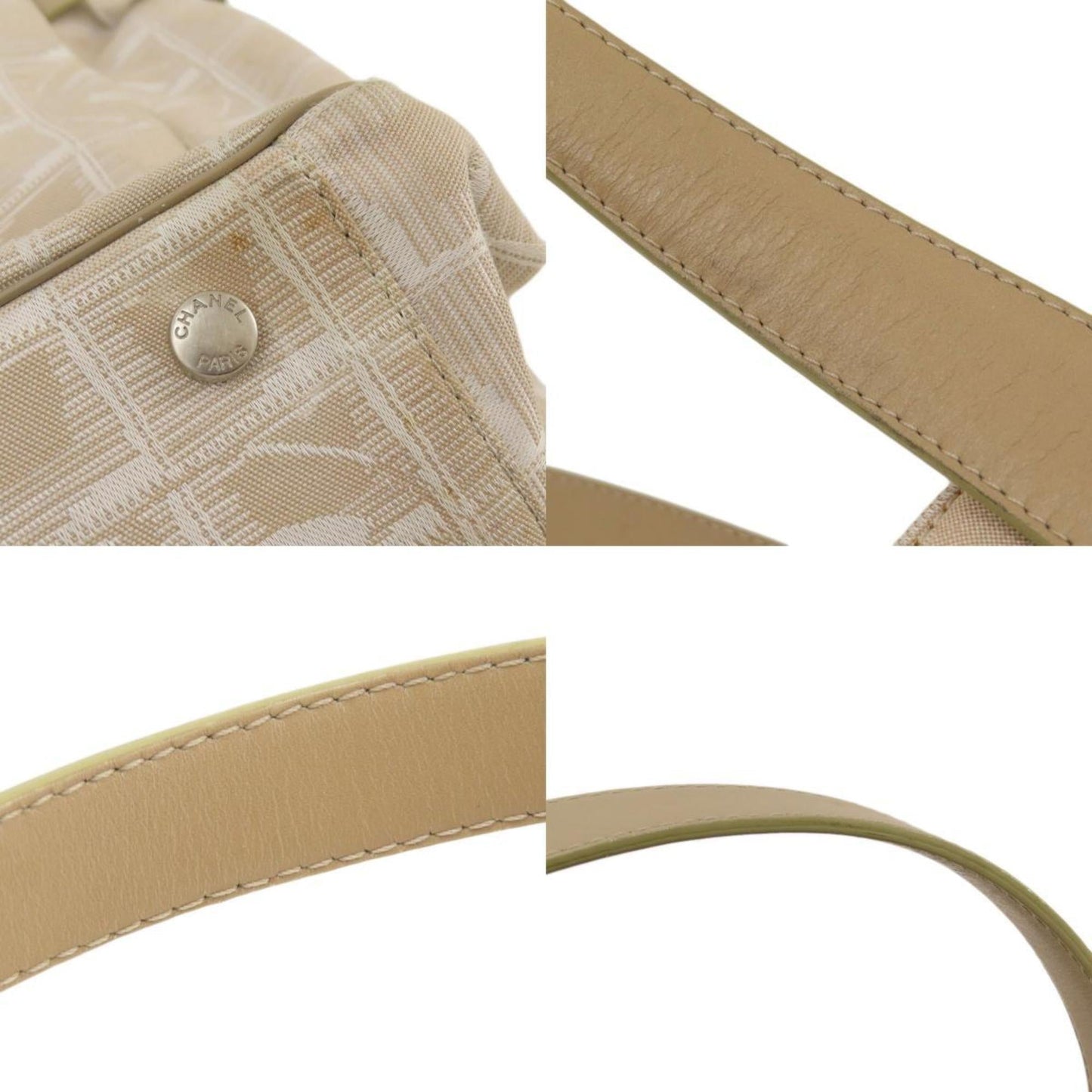 Chanel New Travel Line GM Tote Bag Nylon Jacquard Women's