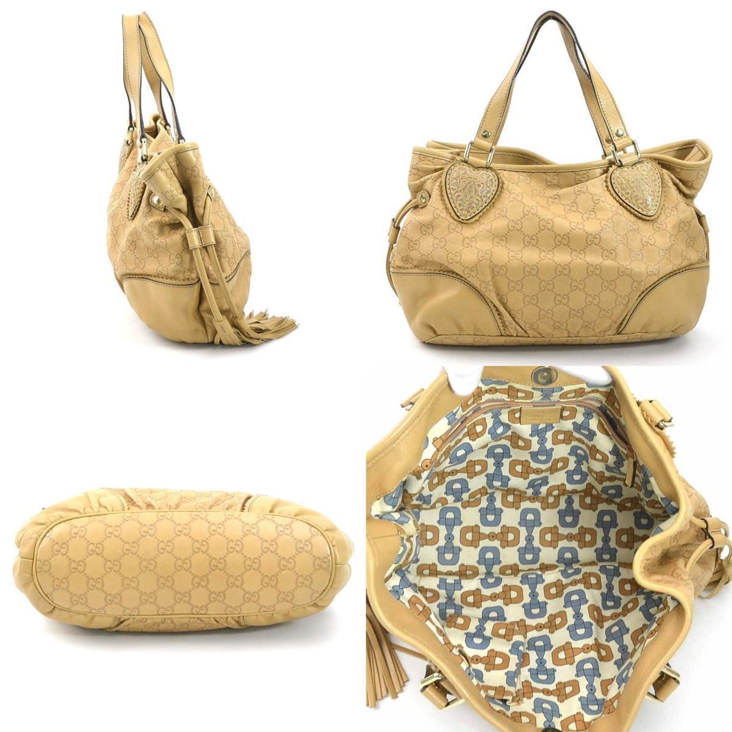 Gucci Beige Leather Handbag
