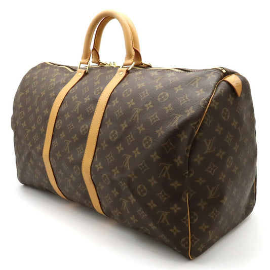 LOUIS VUITTON Monogram Keepall 55 Boston Bag Handbag M41424