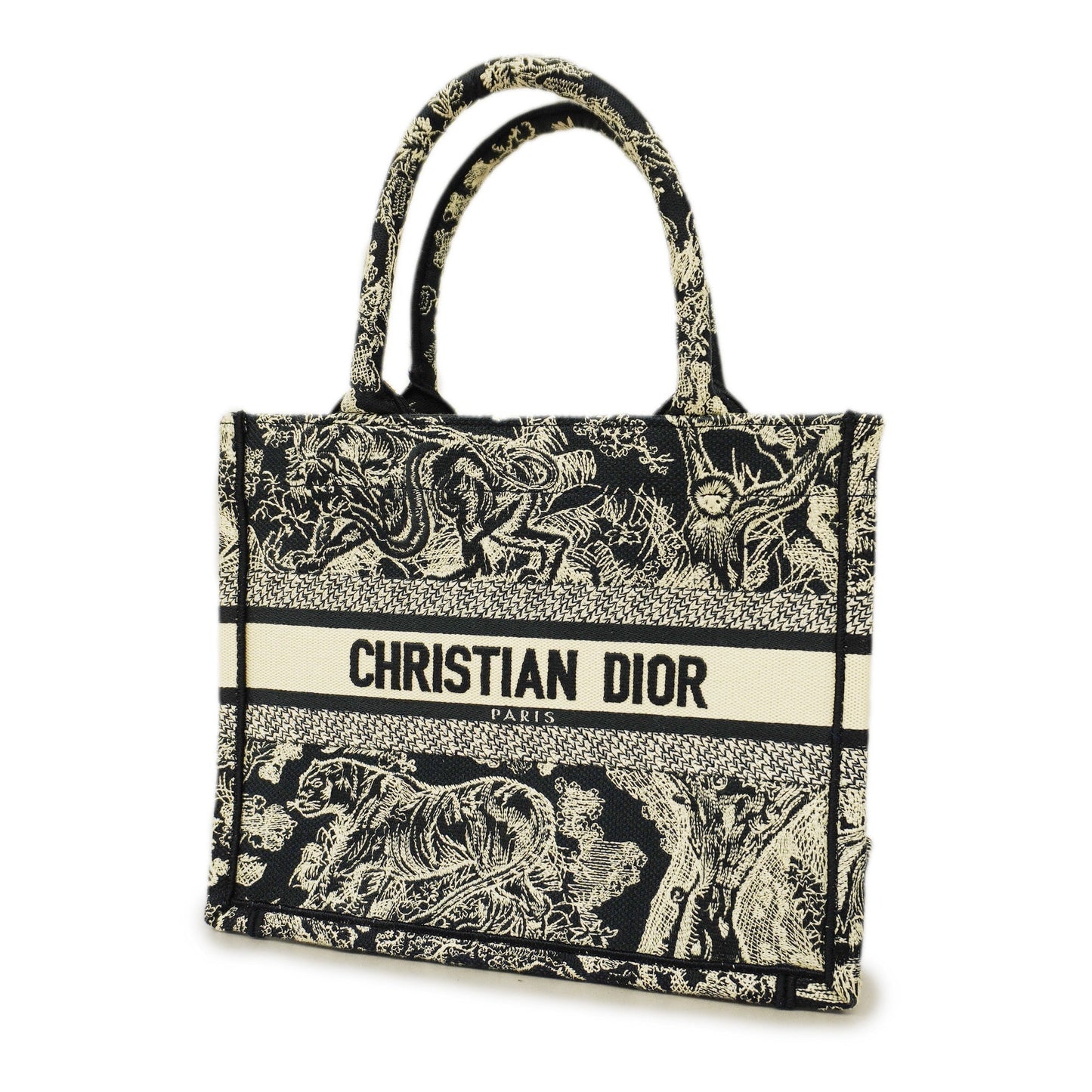 CHRISTIAN DIORAuth  Book Tote Women's Canvas Tote Bag Navy