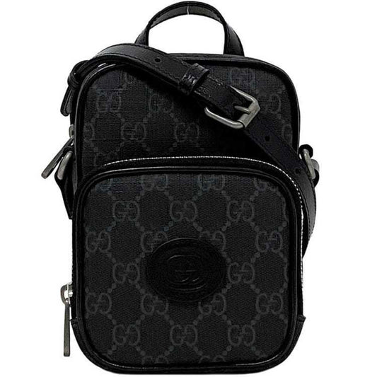 Gucci Black Pvc Leather Pochette Shoulder Bag ()