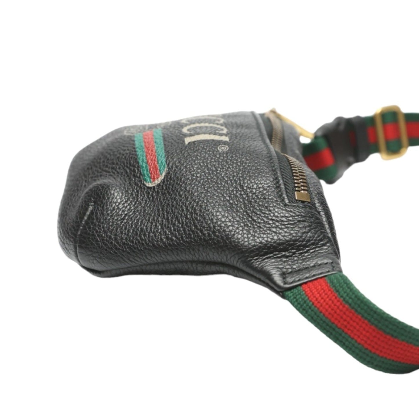 Gucci Black Leather Fanny Pack Pouch