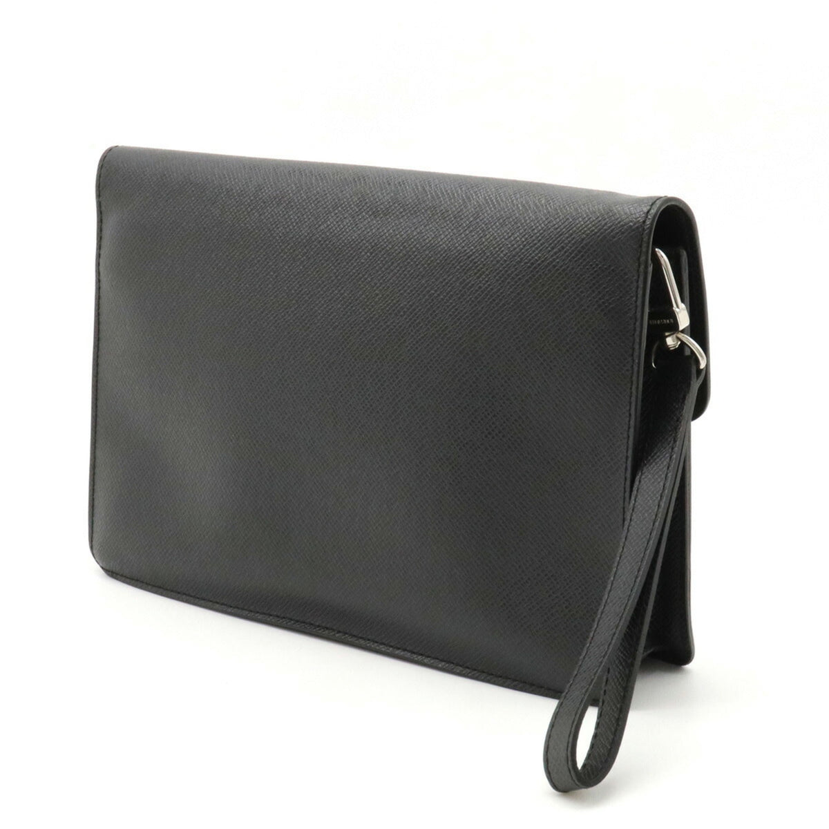 LOUIS VUITTON Taiga Belair Second Bag Clutch Ardoise Black M32592