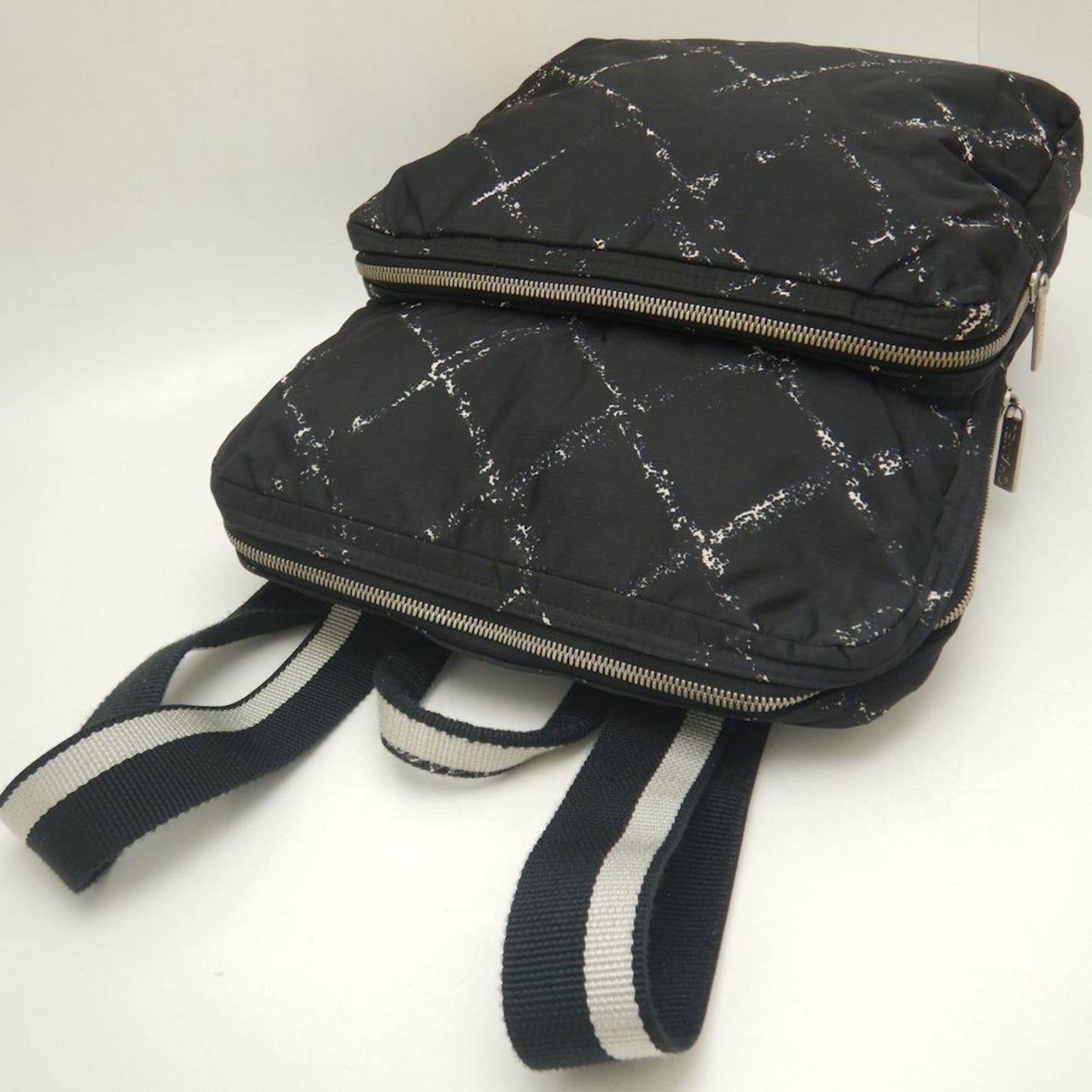CHANEL Chanel Backpack Travel Line Nylon Black 251953