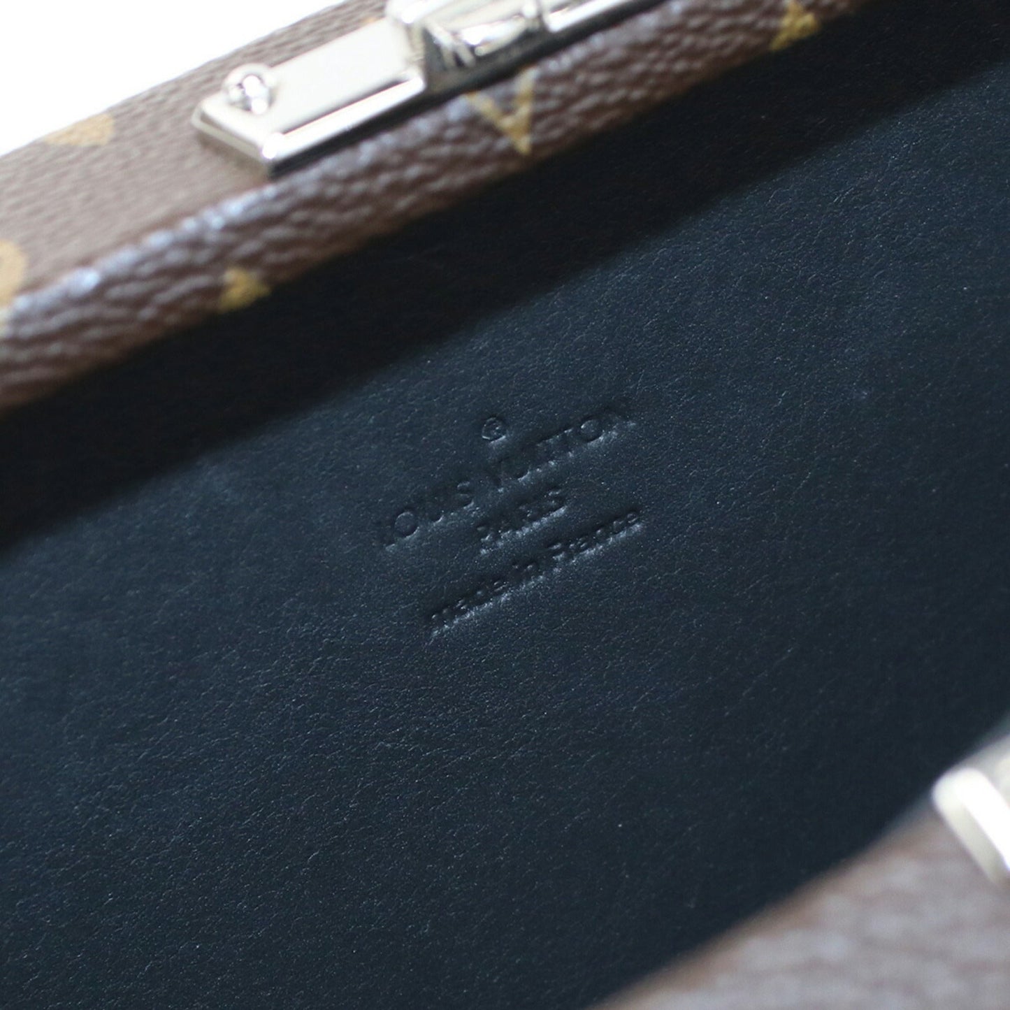 LOUIS VUITTON Trunk Monogram Macassar M20250 Clutch Bag PVC Men's