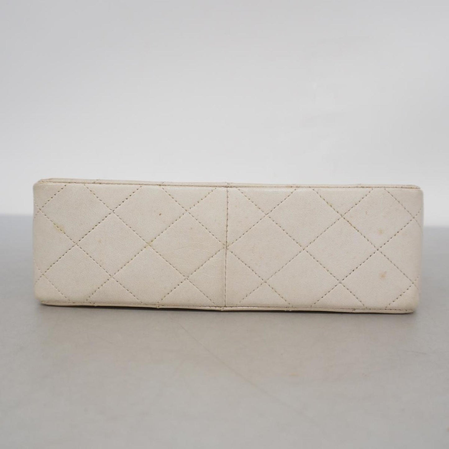 Chanel Shoulder Bag, Matelasse, Chain Shoulder, Lambskin, White, Women's