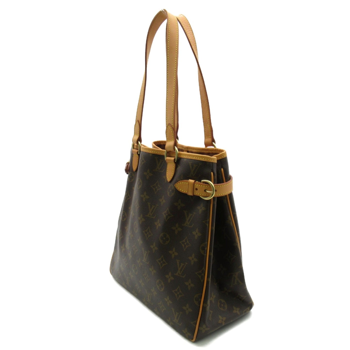 LOUIS VUITTON Batignolles Vertical Tote Bag Brown Monogram PVC coated canvas M51153