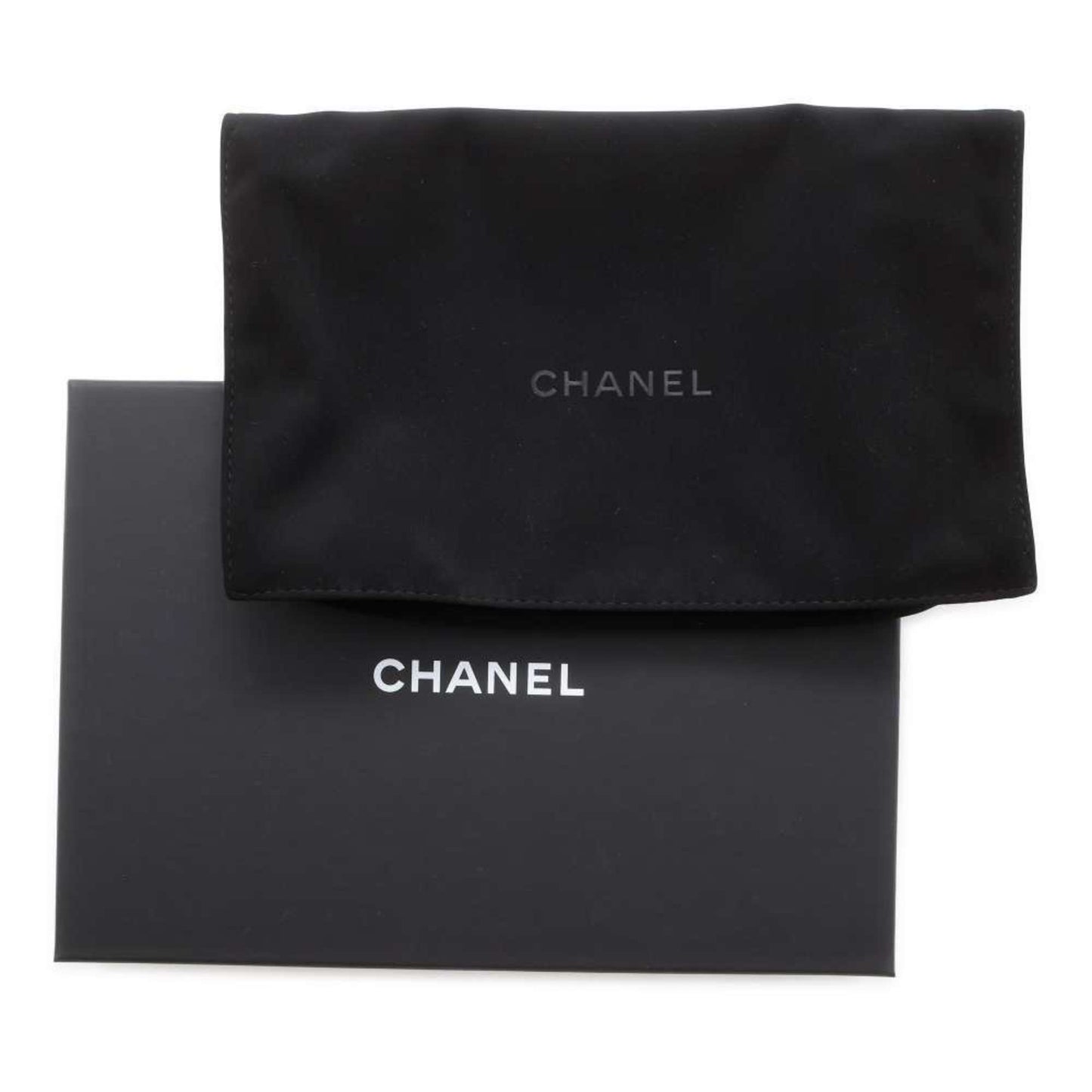 Chanel Chain Wallet Matelasse Coco Mark Caviar Skin CHANEL Pochette White Pouch Women's WALLET