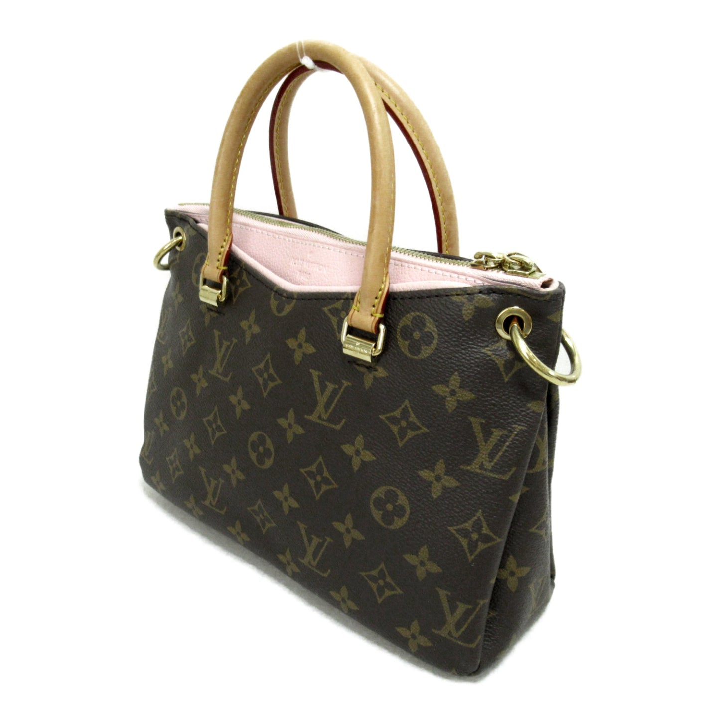 LOUIS VUITTON Palas BB 2way Shoulder Bag Brown Rose poodle Monogram PVC coated canvas M44034