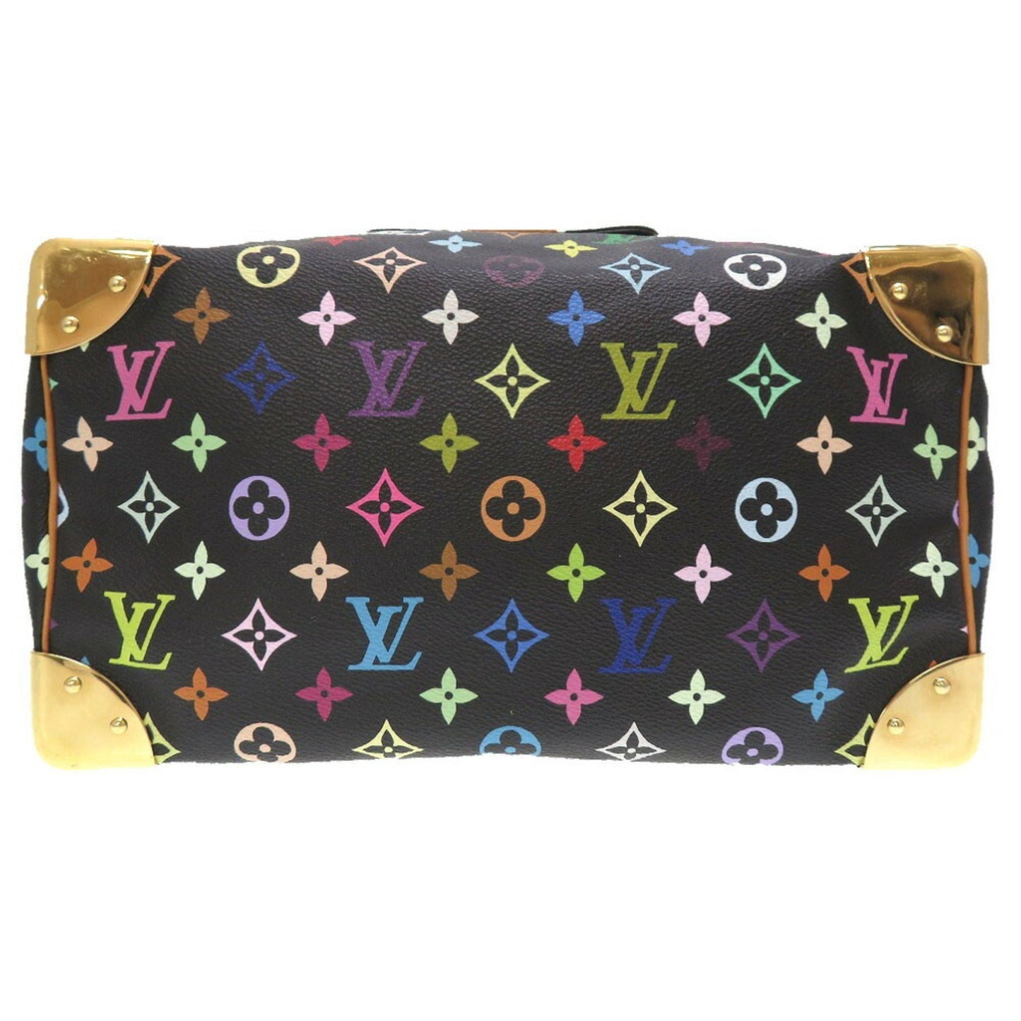 LOUIS VUITTON Monogram Multicolor Speedy 30 Noir M92642 Handbag