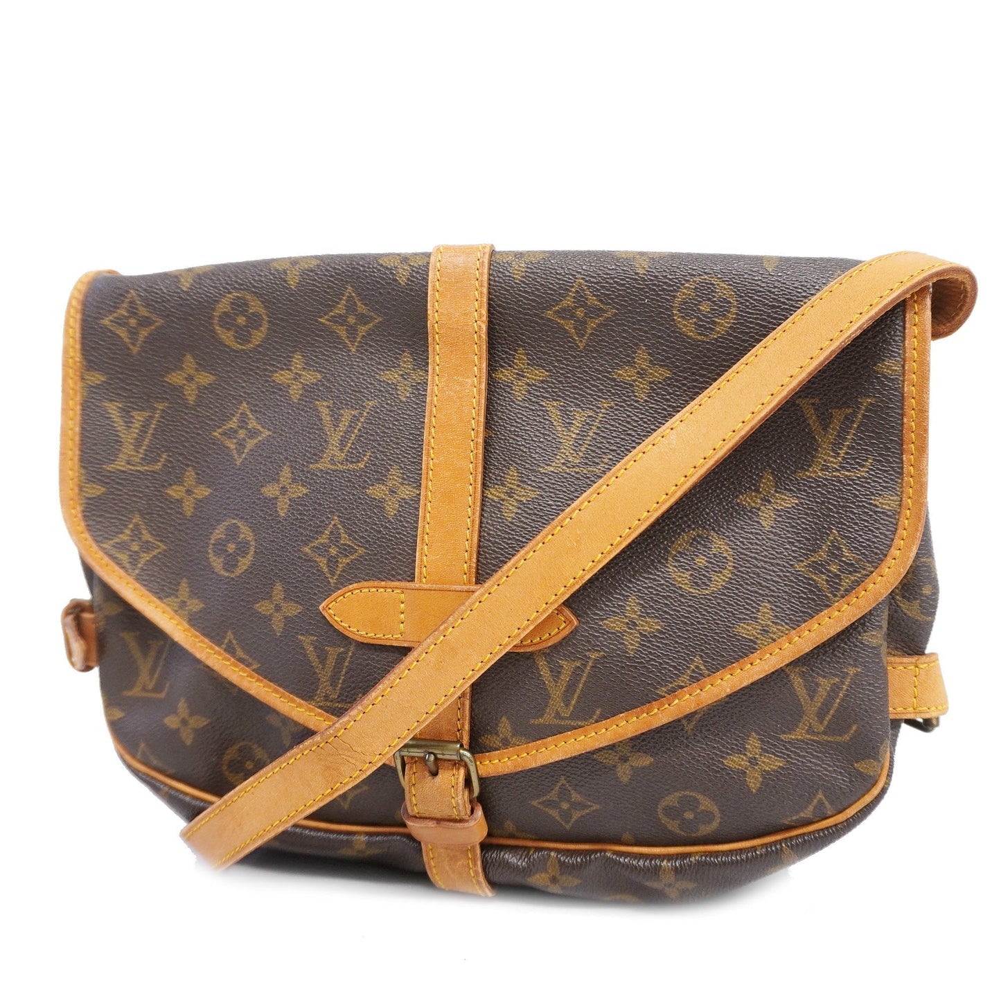 LOUIS VUITTONAuth  Monogram Saumur 30 M42256 Women's Shoulder Bag