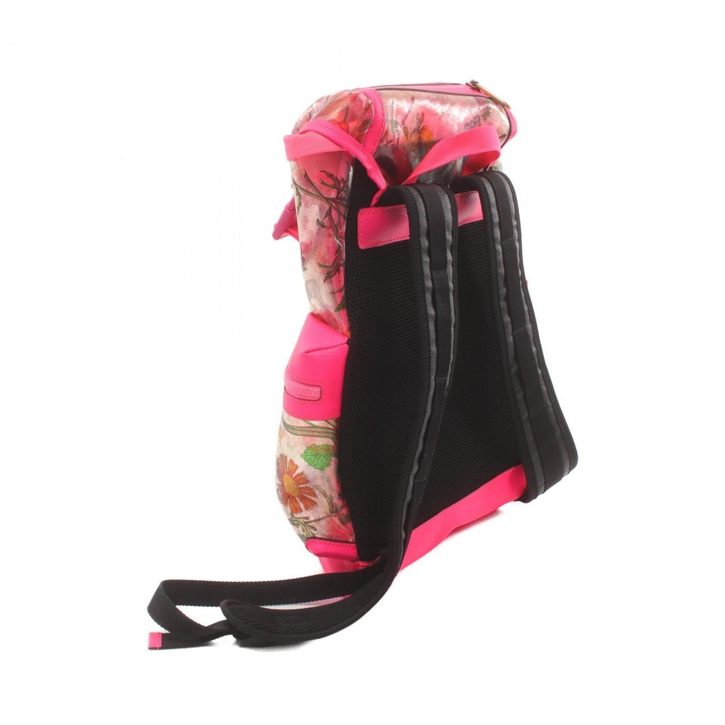 Gucci Multi-Color Pink Coated Canvas Leather Backpack