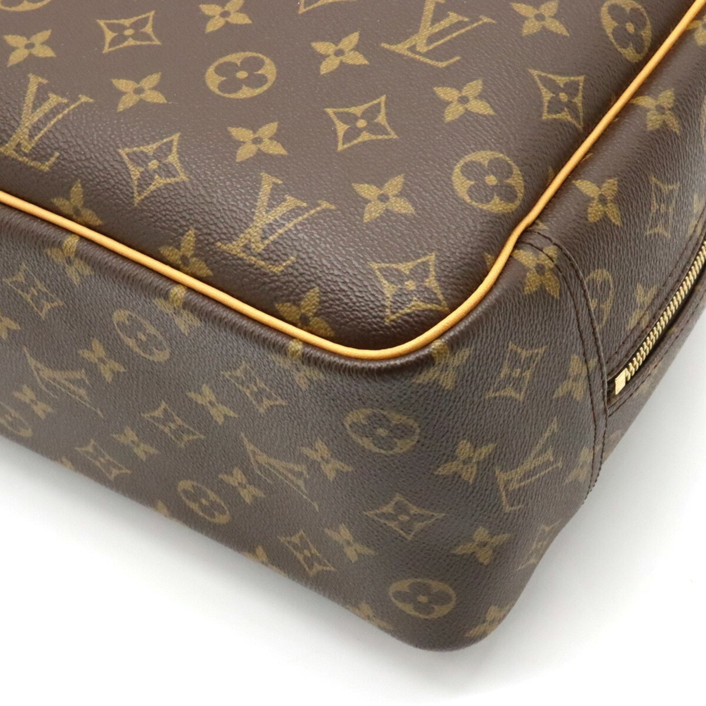 LOUIS VUITTON Monogram Bowling Vanity Deauville Handbag Boston Bag M47270