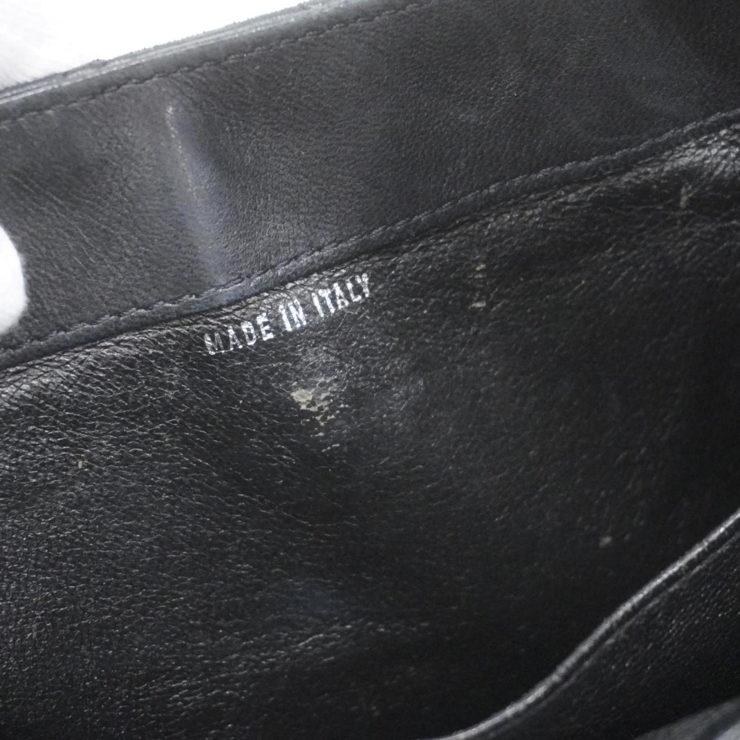 Chanel Shoulder Bag Bicolor Lambskin Black Women's