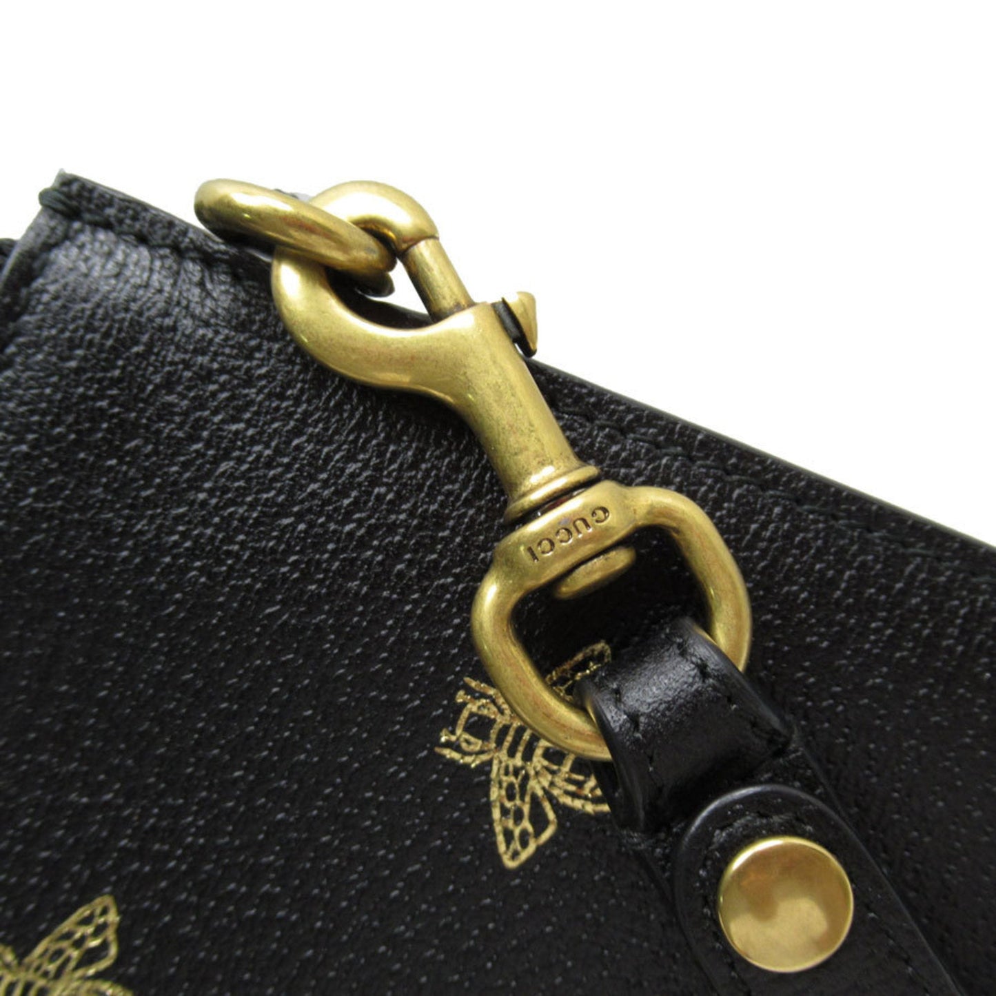Gucci Black Leather Clutch Bag