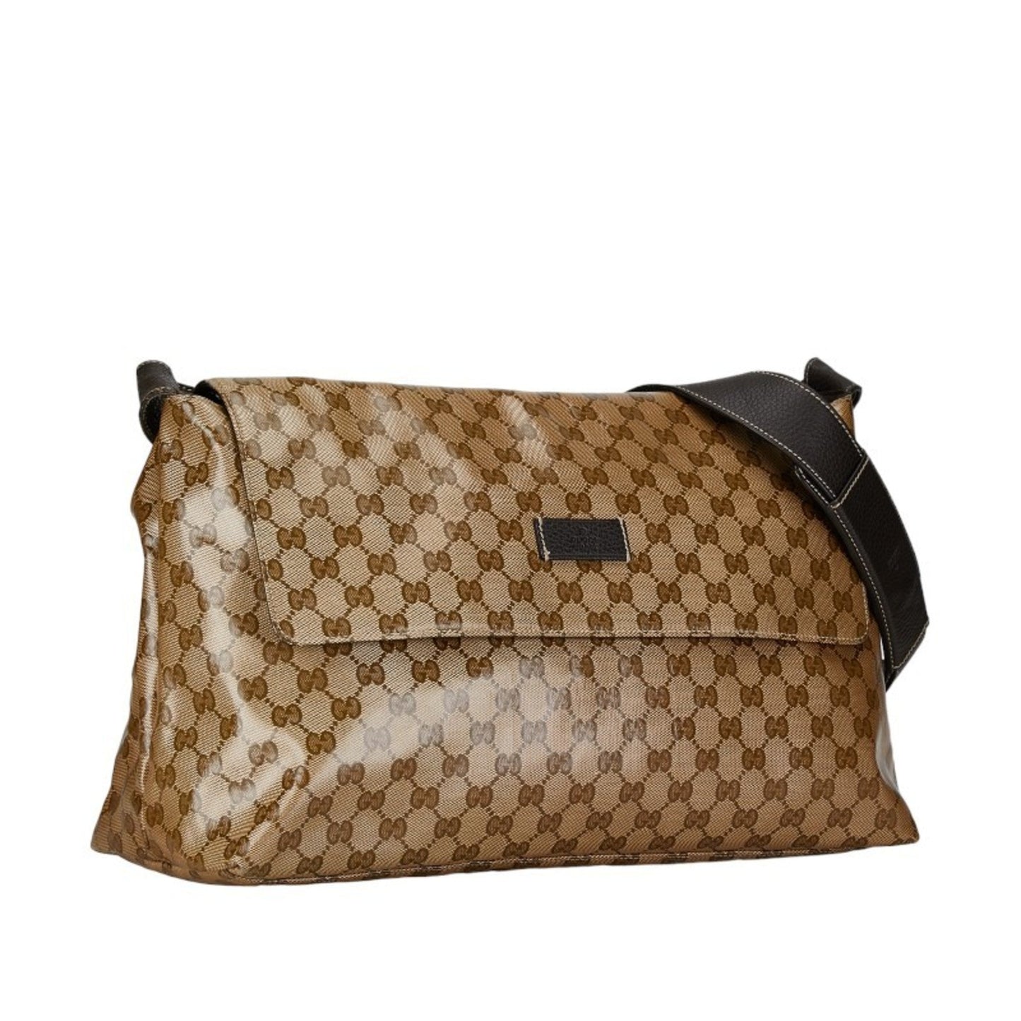 Gucci Gg Crystal Beige Leather Shoulder Bag