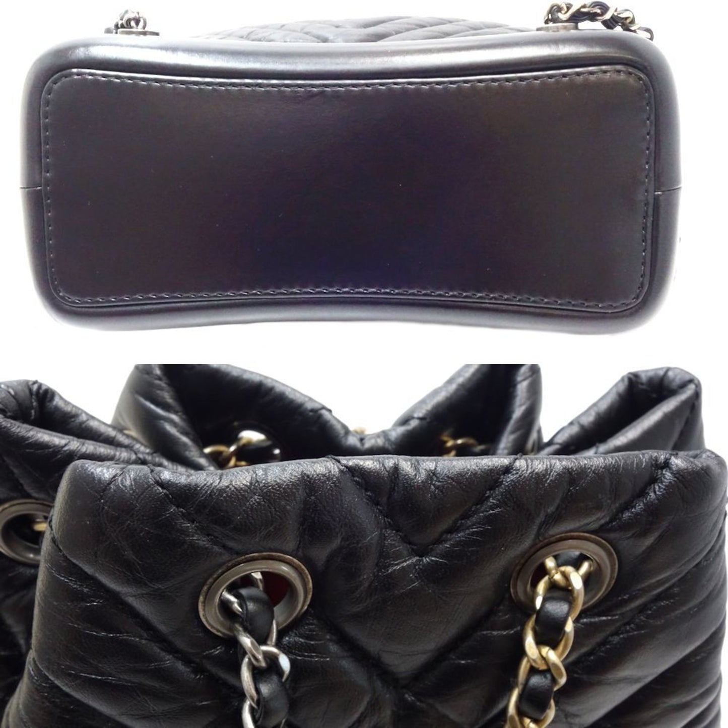 CHANEL Chanel Chain Backpack Gabrielle de Small CC Coco Mark A94485 Calfskin Black 450311